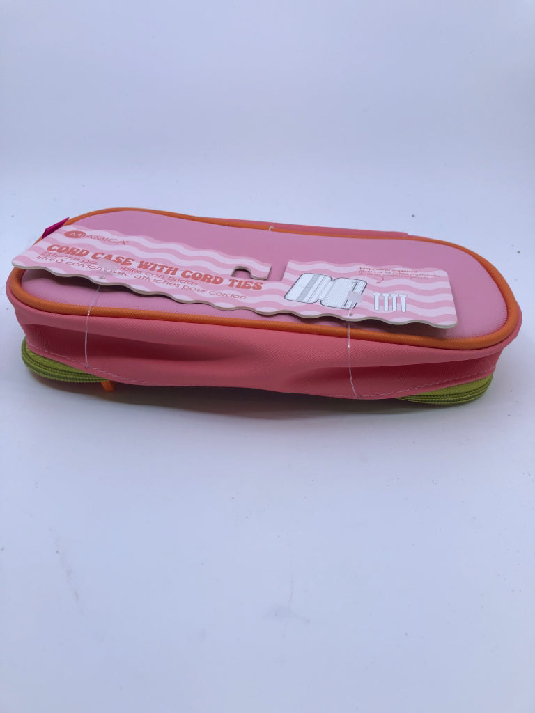 NIP PINK CORD CASE.