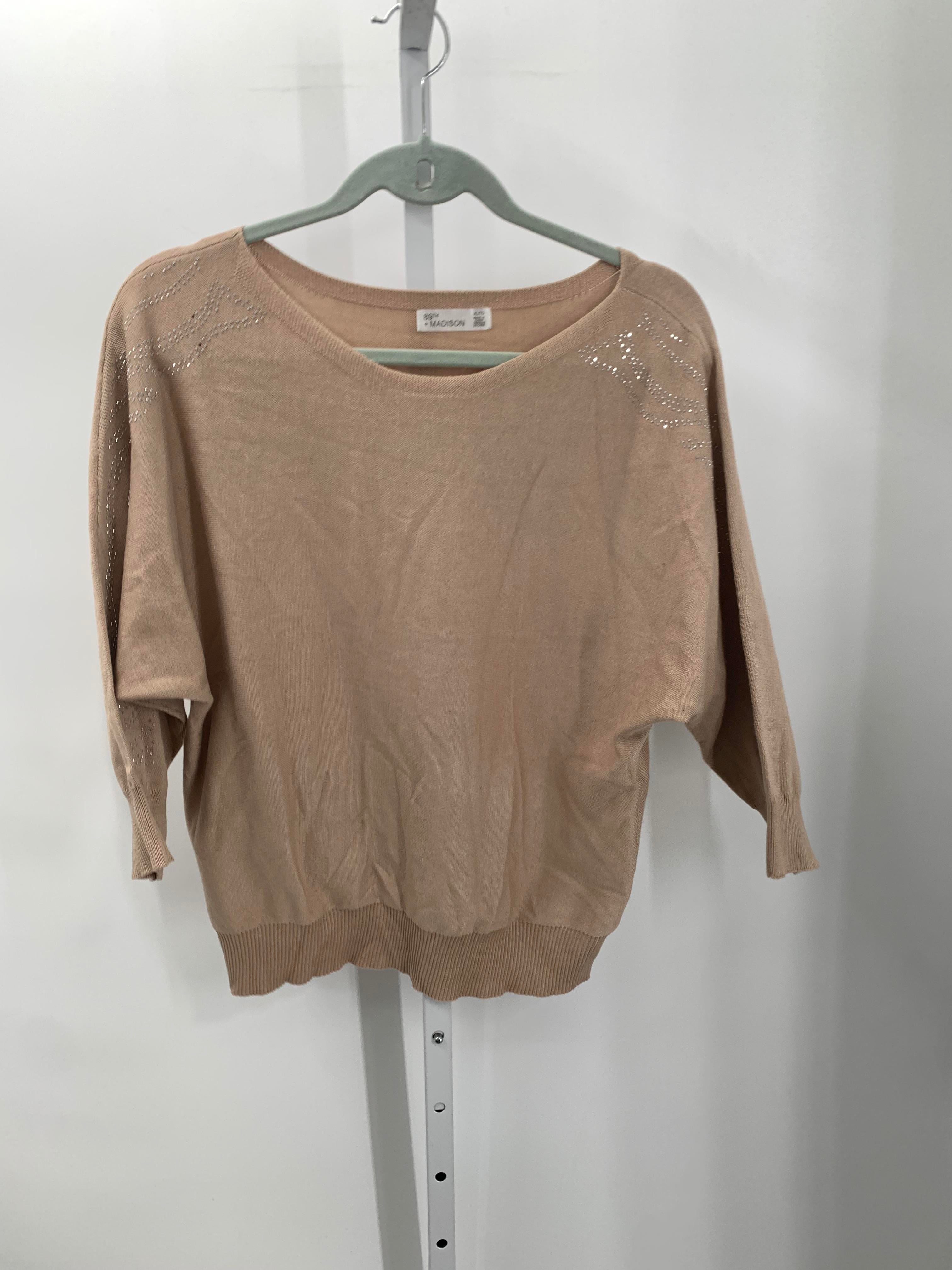 89th & Madison Size Extra Large Misses 3/4 Sleeve Sweater