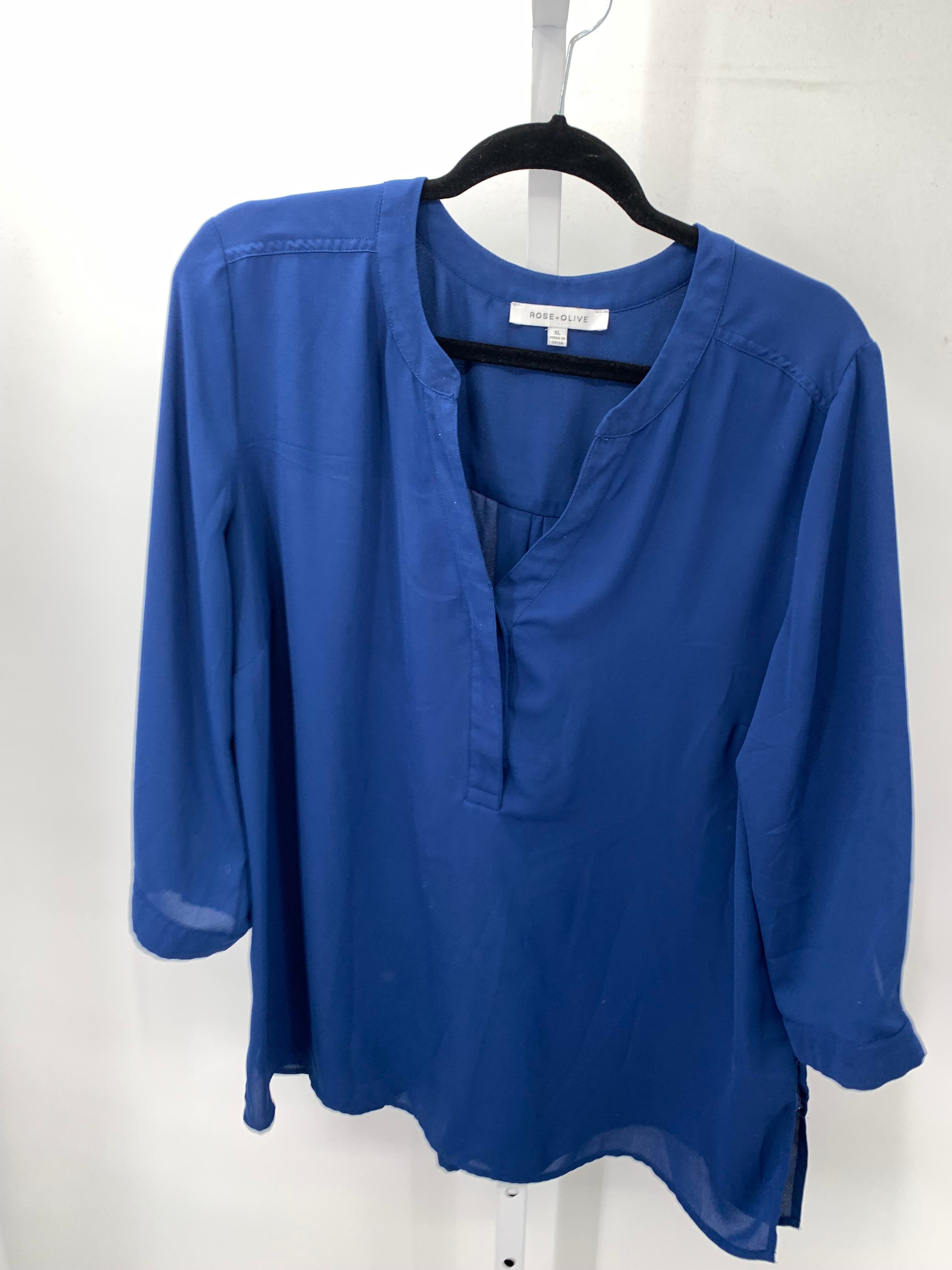 Rose & Olive Size Extra Large Misses 3/4 Sleeve Shirt