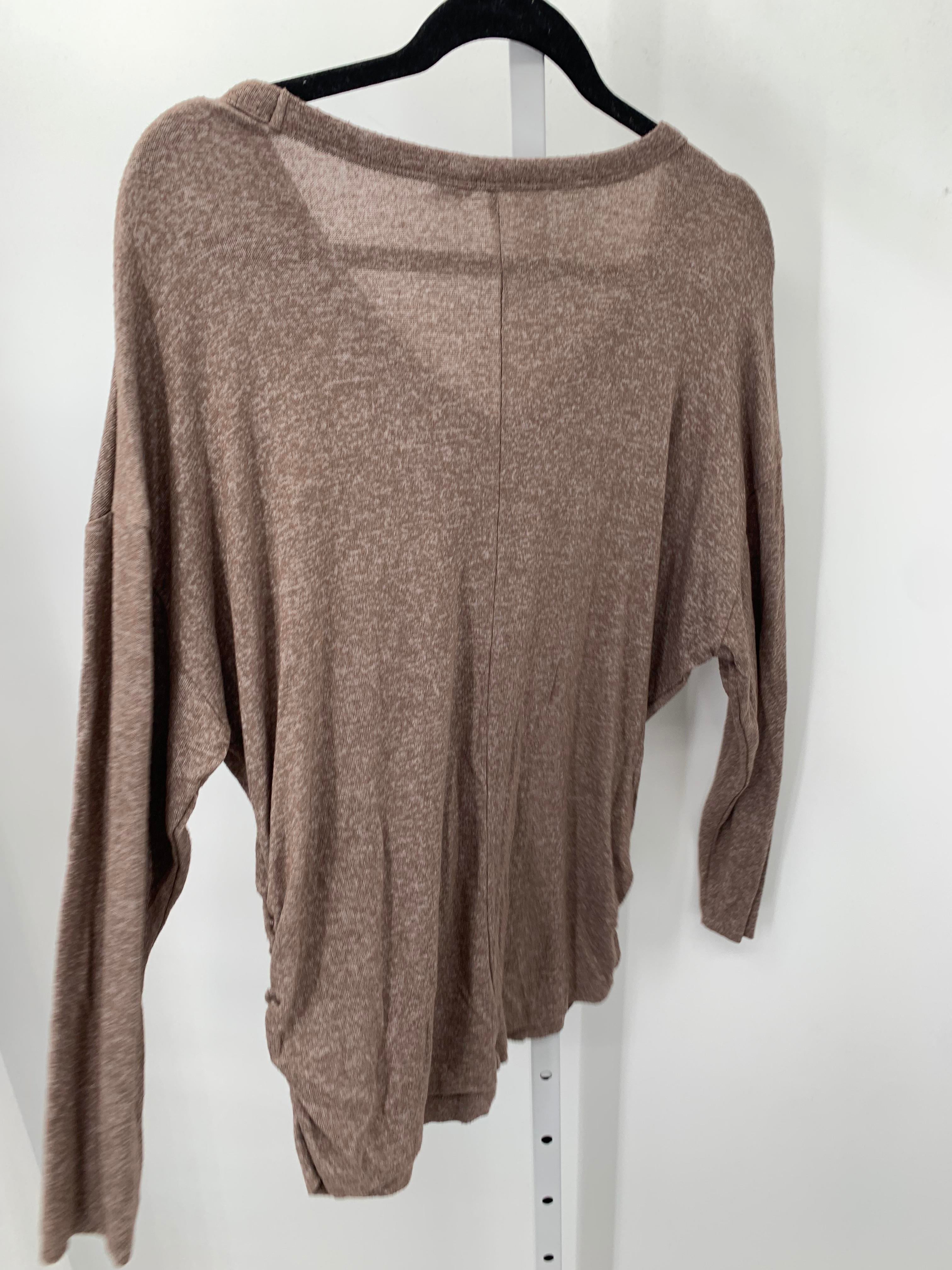 Old Navy Brown Size Large Maternity Long Sleeve Shirt