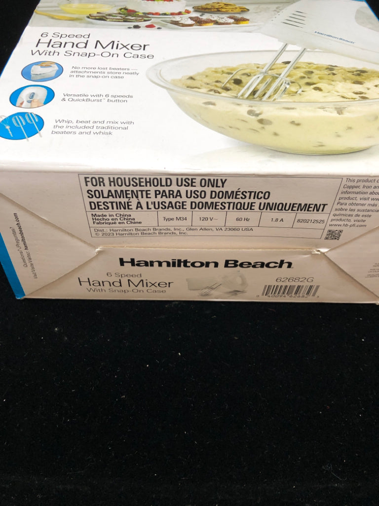 NIB HAND MIXER - HAMILTON BEACH.