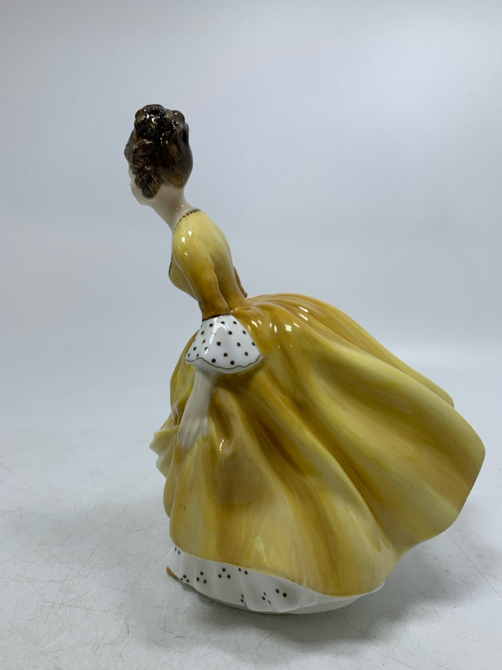 VTG PORCELAIN "CORALINE" VICTORIAN WOMAN FIGURINE.