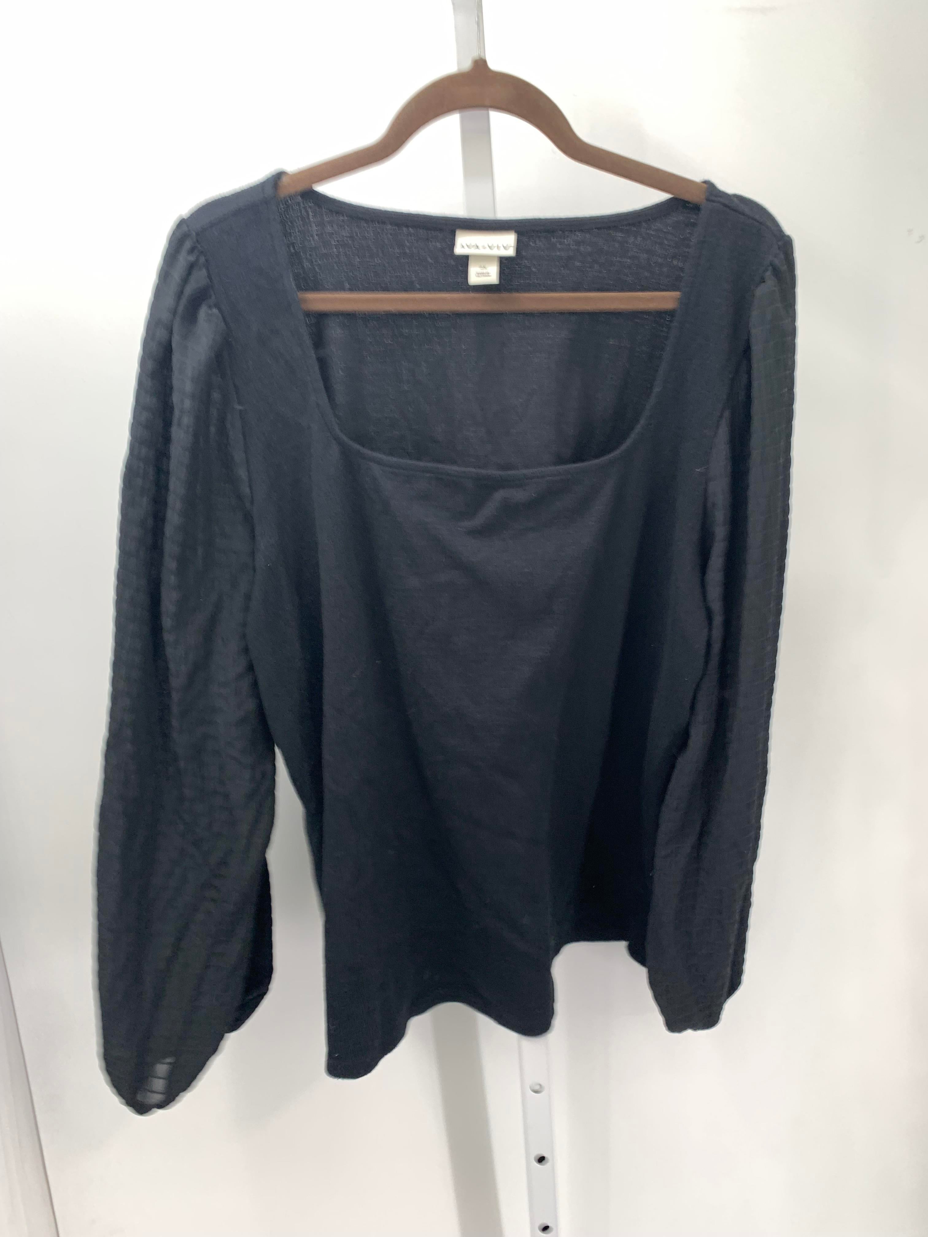 Ava & Viv Size 2X Womens Long Sleeve Shirt