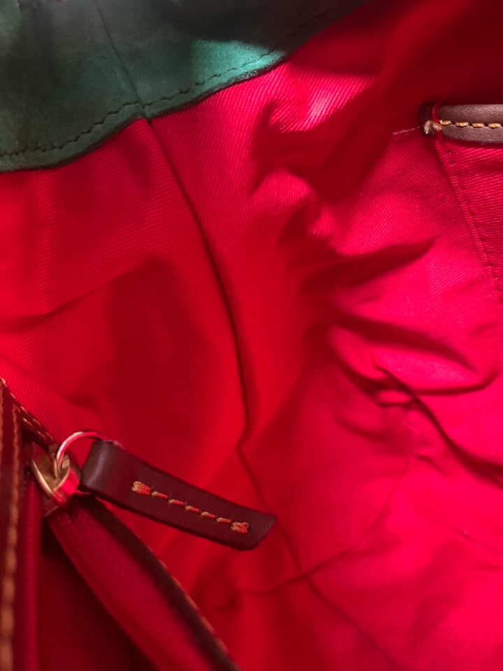 Dooney & Bourke Leather Elephant  Florentine Satchel Bag