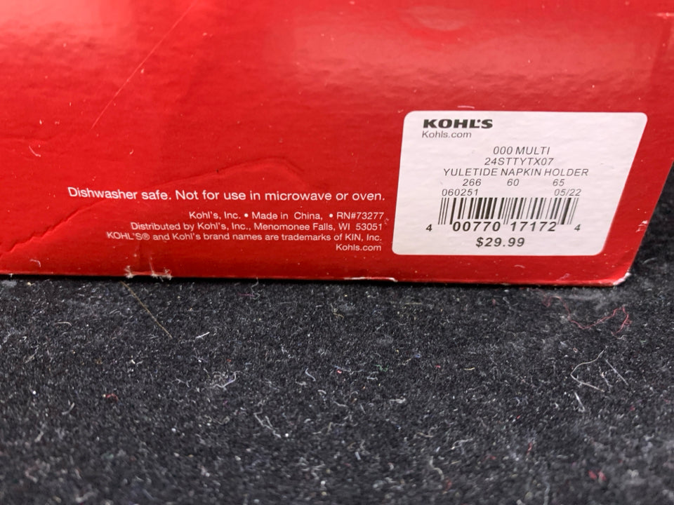 NIB CARDINAL NAPKIN HOLDER.