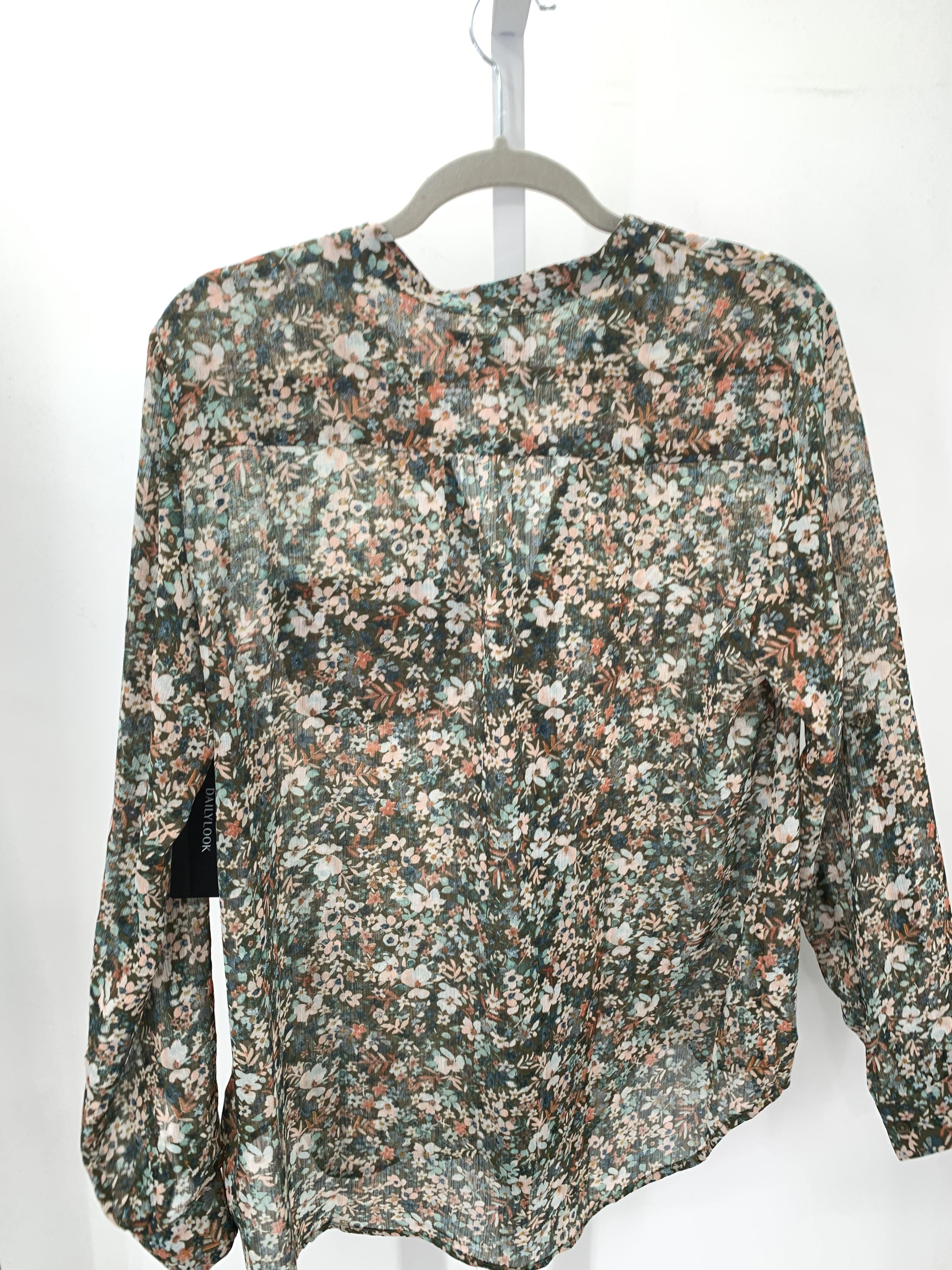 Kut from the Kloth Size Extra Large Misses Long Sleeve Shirt