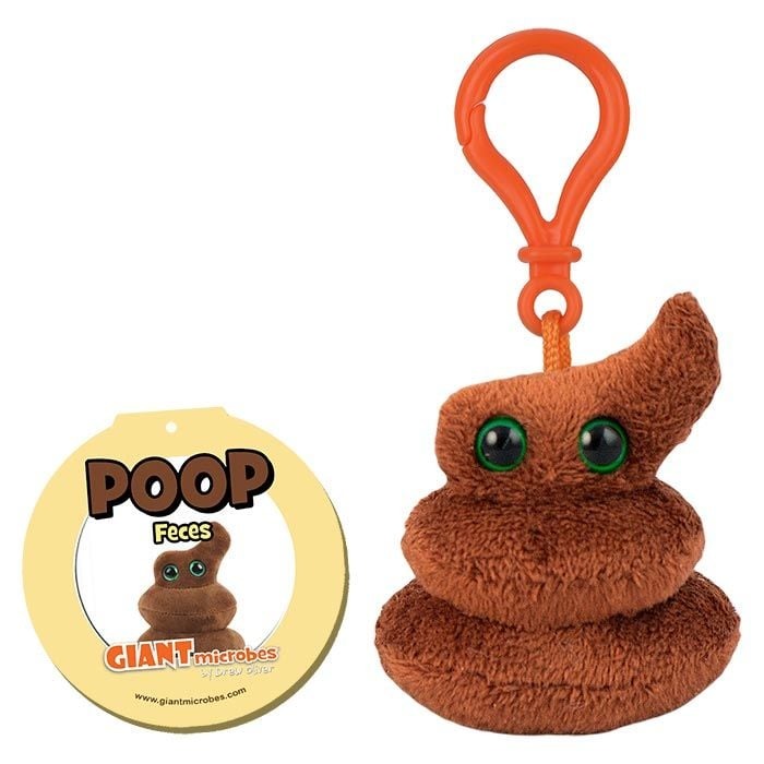 NEW GIANT Microbes Poop Keychain