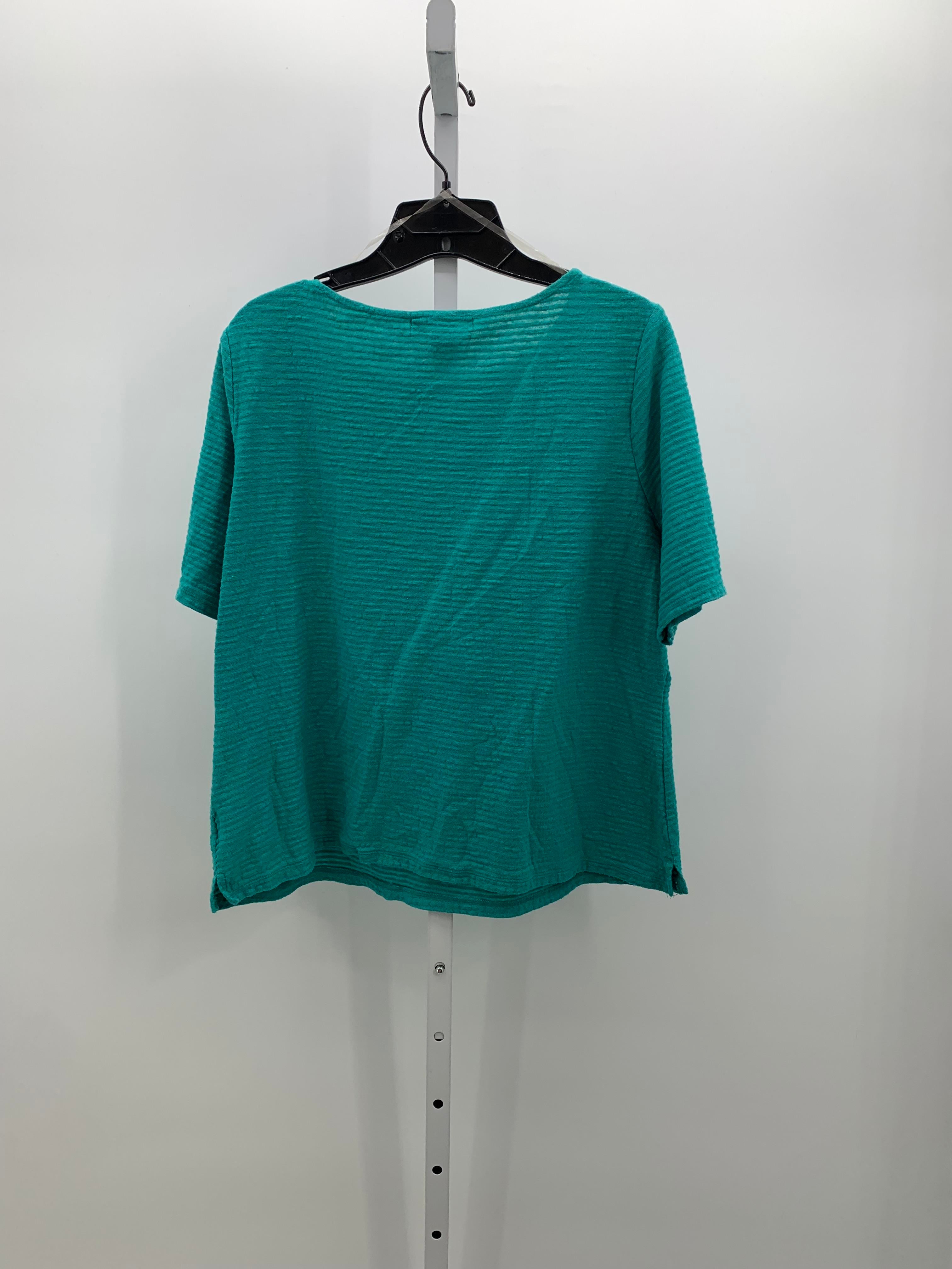 Liz Claiborne Size X Large Petite Petite Short Sleeve Shirt