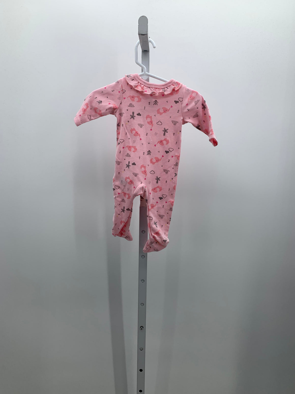 Size Newborn Girls Long Slv. Romper