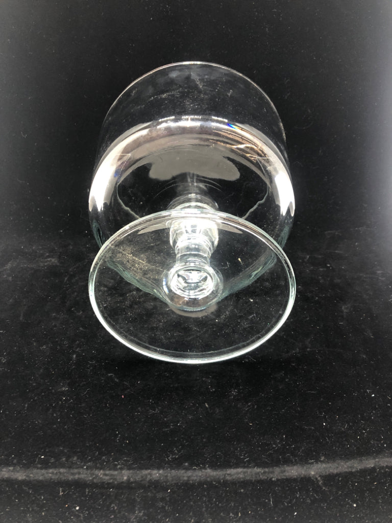 CLEAR GLASS TRIFLE BOWL.