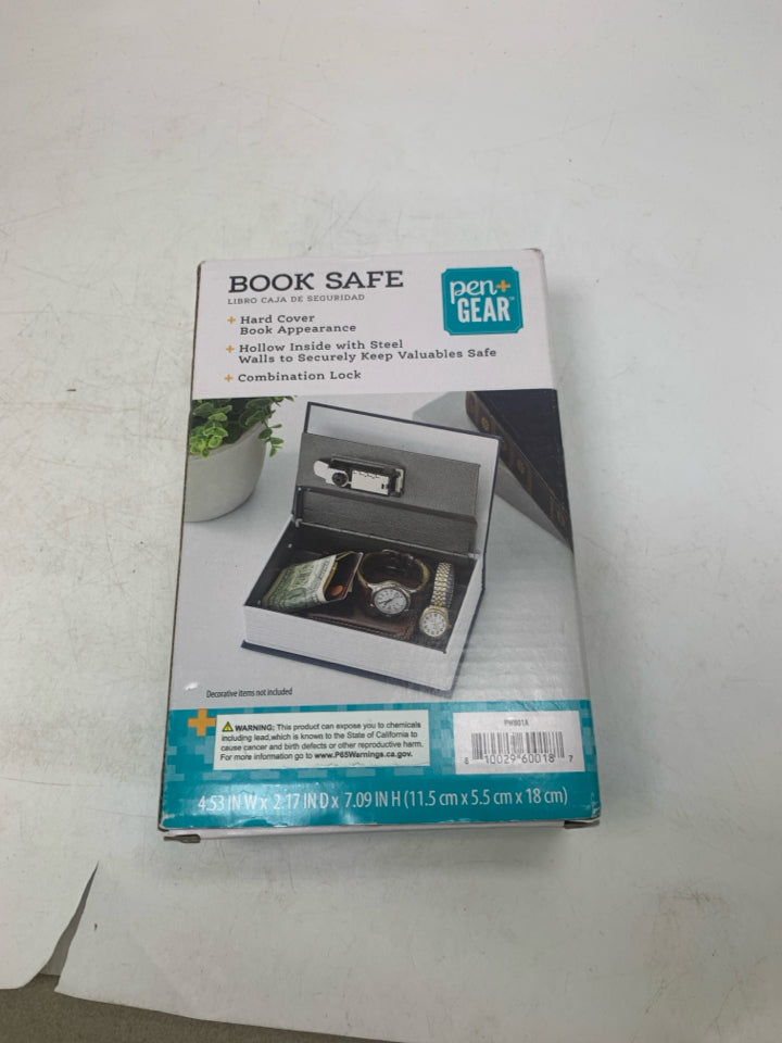 NIB PEN + GEAR BOOK SAFE.