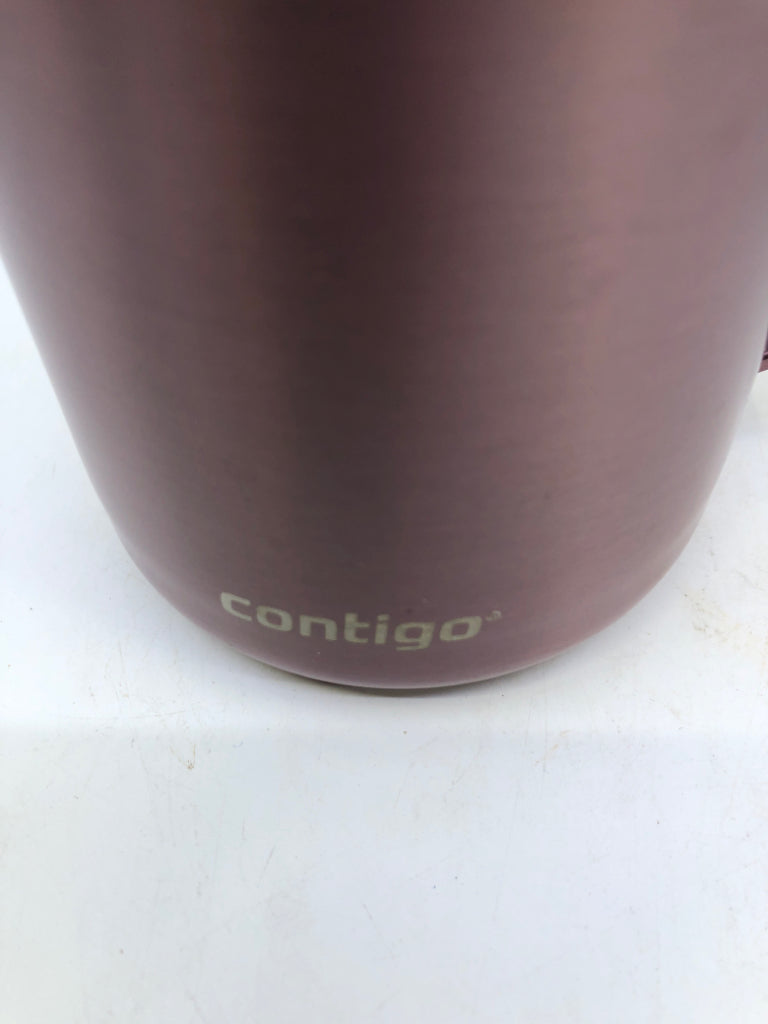 ROSE GOLD CONTIGO TRAVEL MUG W/ HANDLE.