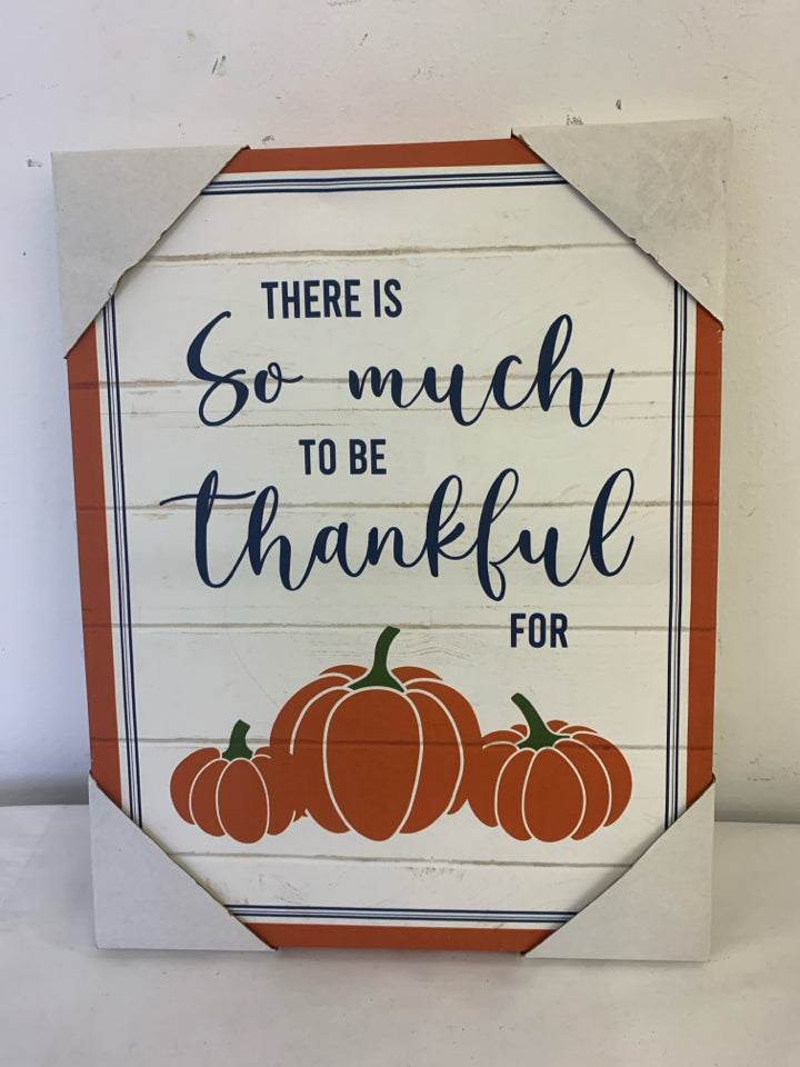 THERE IS PUMPKIN CANVAS WALL ART.