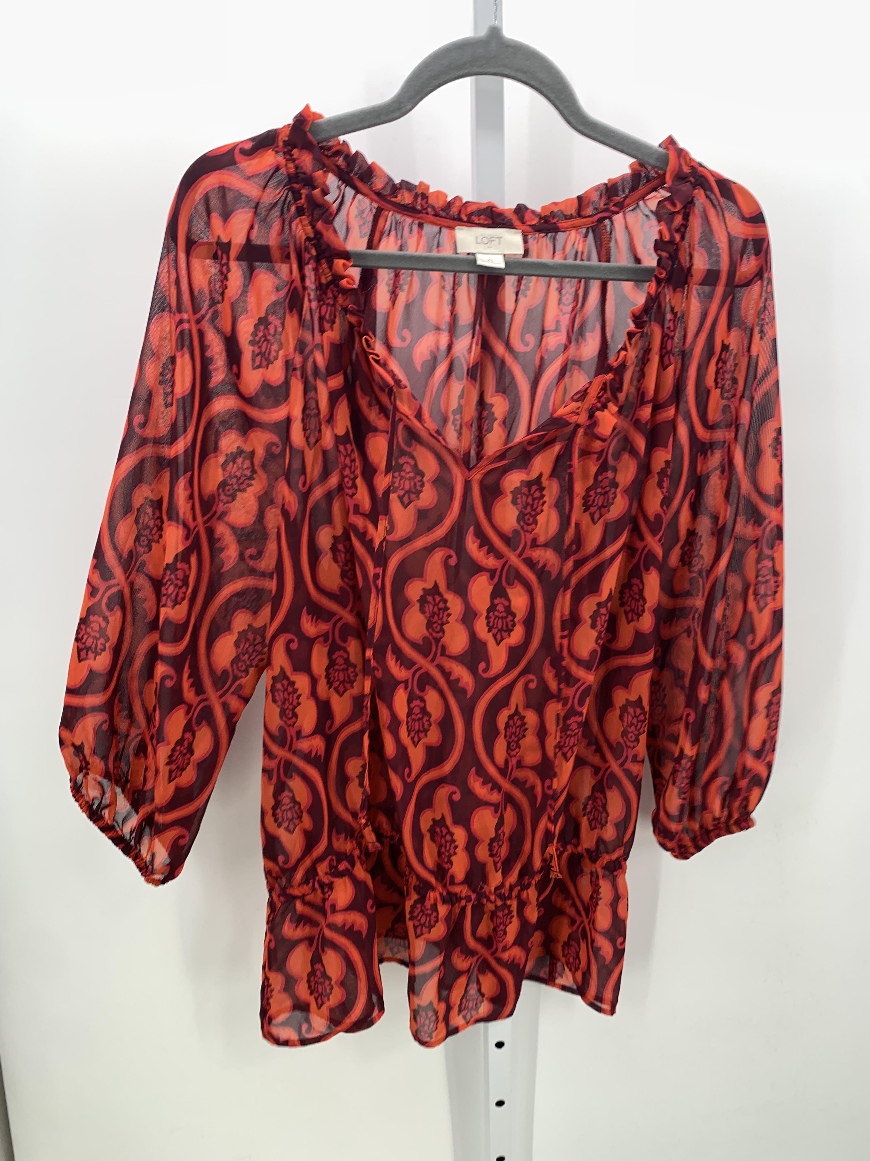 Loft Size Extra Large Misses 3/4 Sleeve Shirt