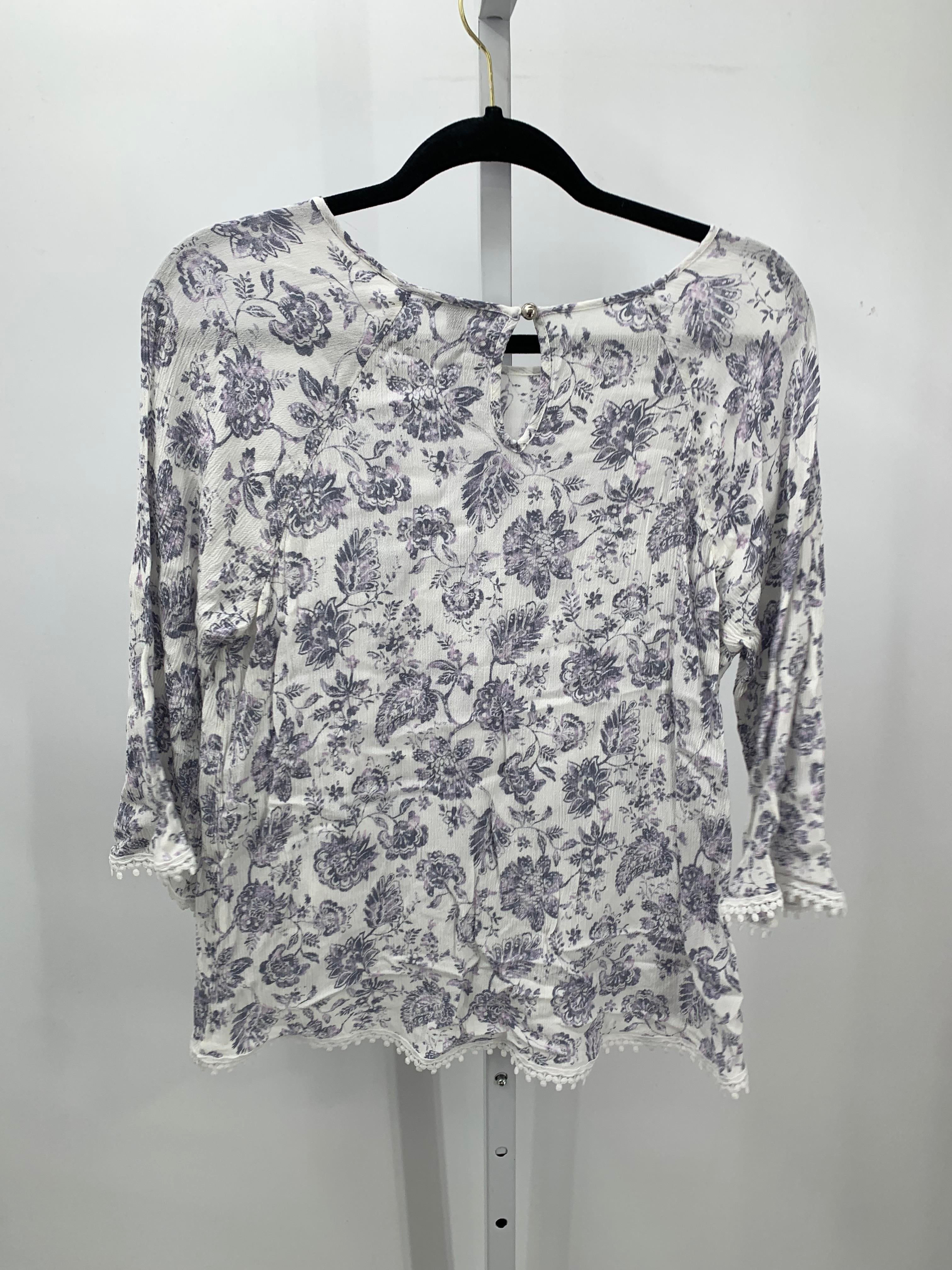 PaperMoon Size Extra Large Juniors 3/4 Sleeve Shirt