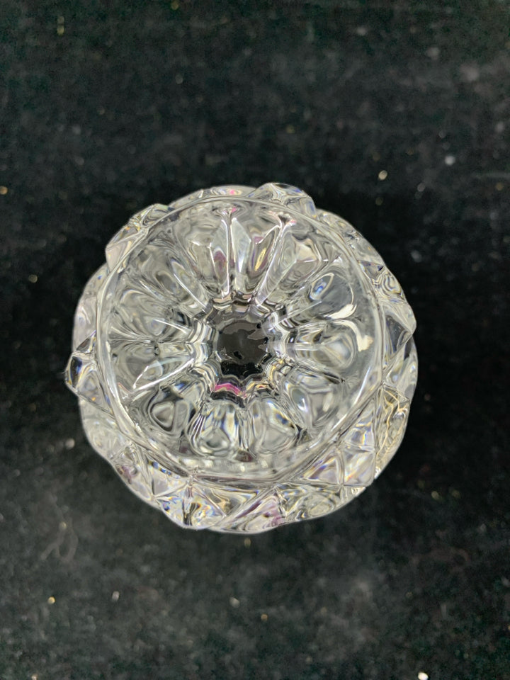 CUT CRYSTAL TOOTHPICK HOLDER.