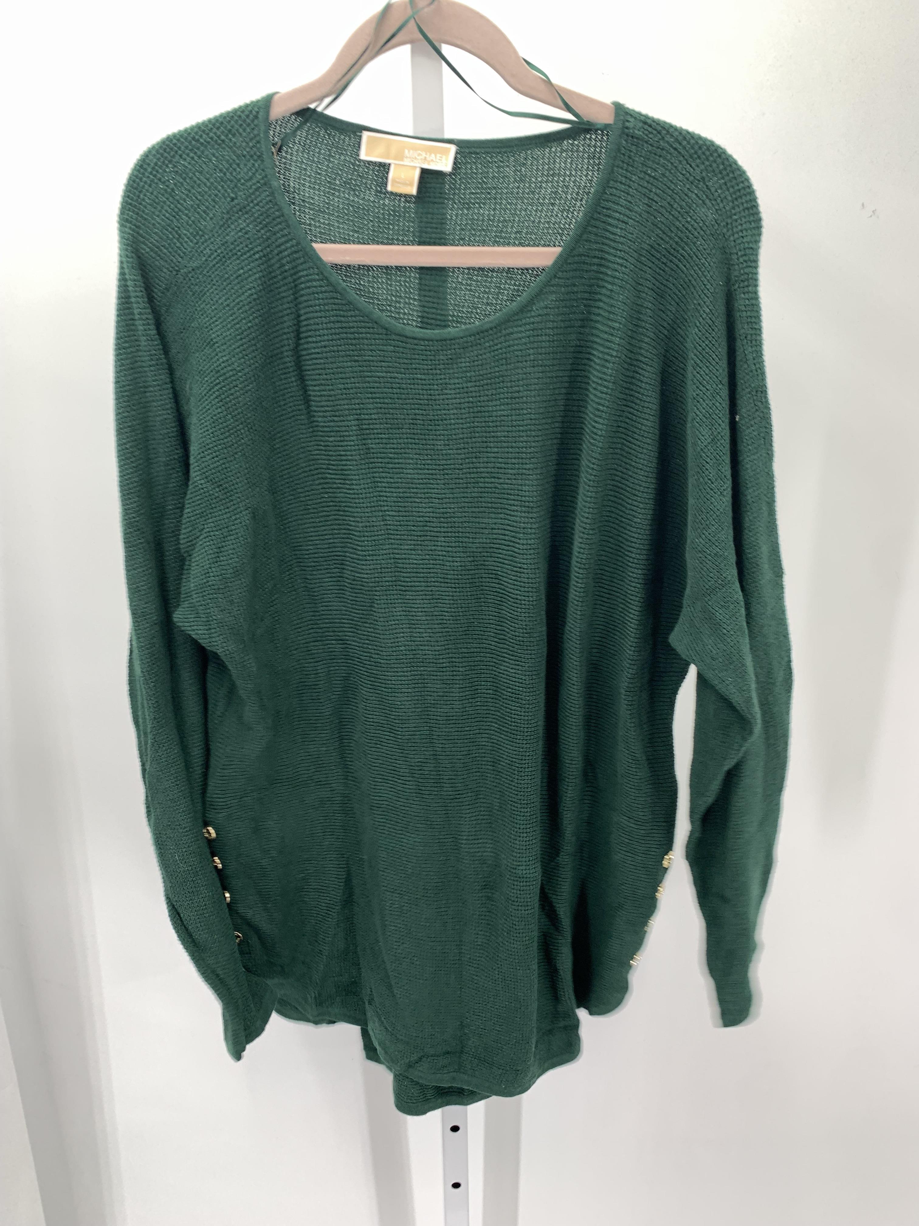 Michael Kors Size Large Misses Long Slv Sweater