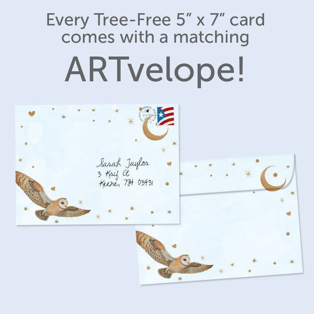 Lucky Owl, Birthday Card
