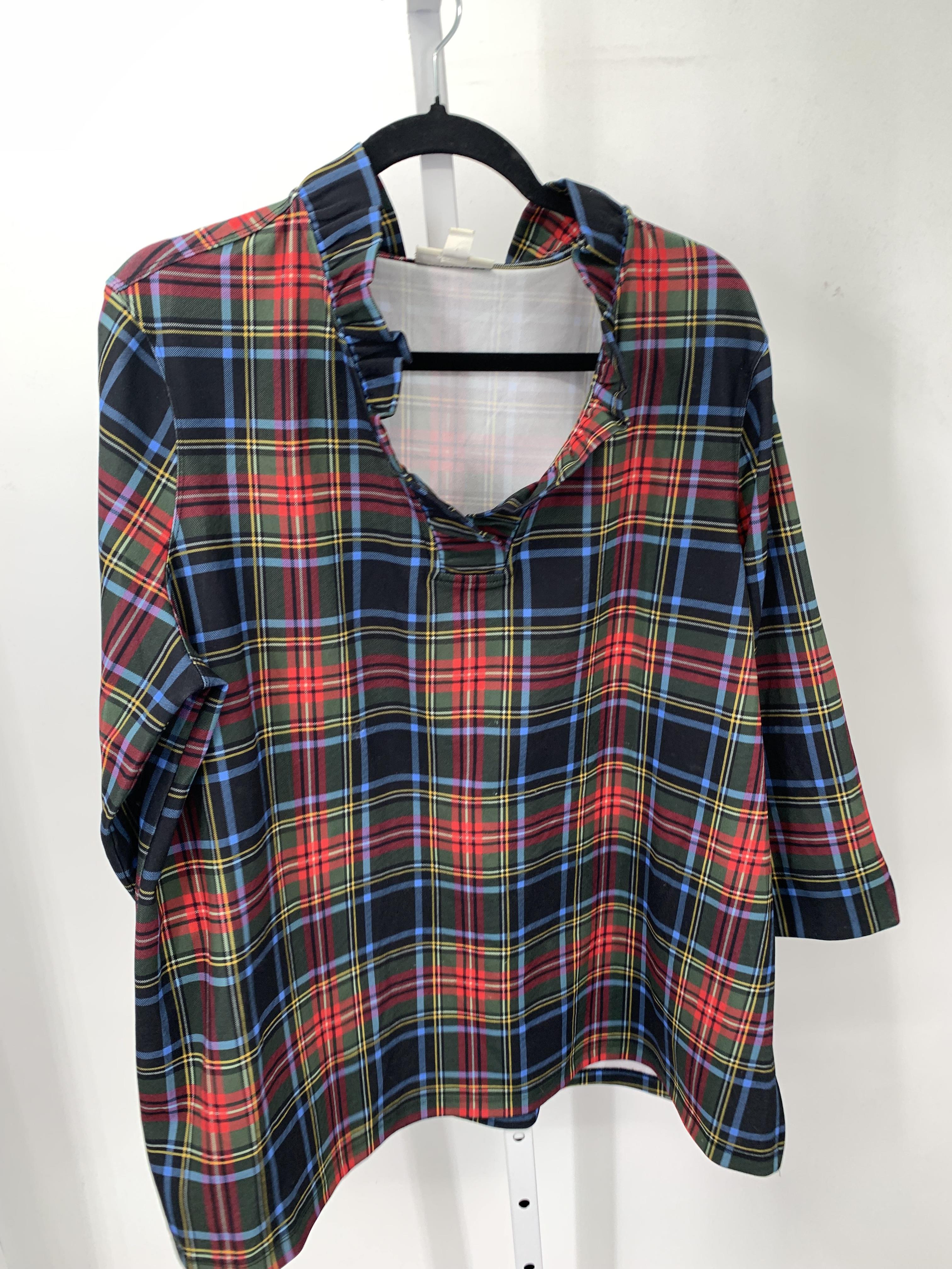 Appleseeds Size Extra Large Misses 3/4 Sleeve Shirt