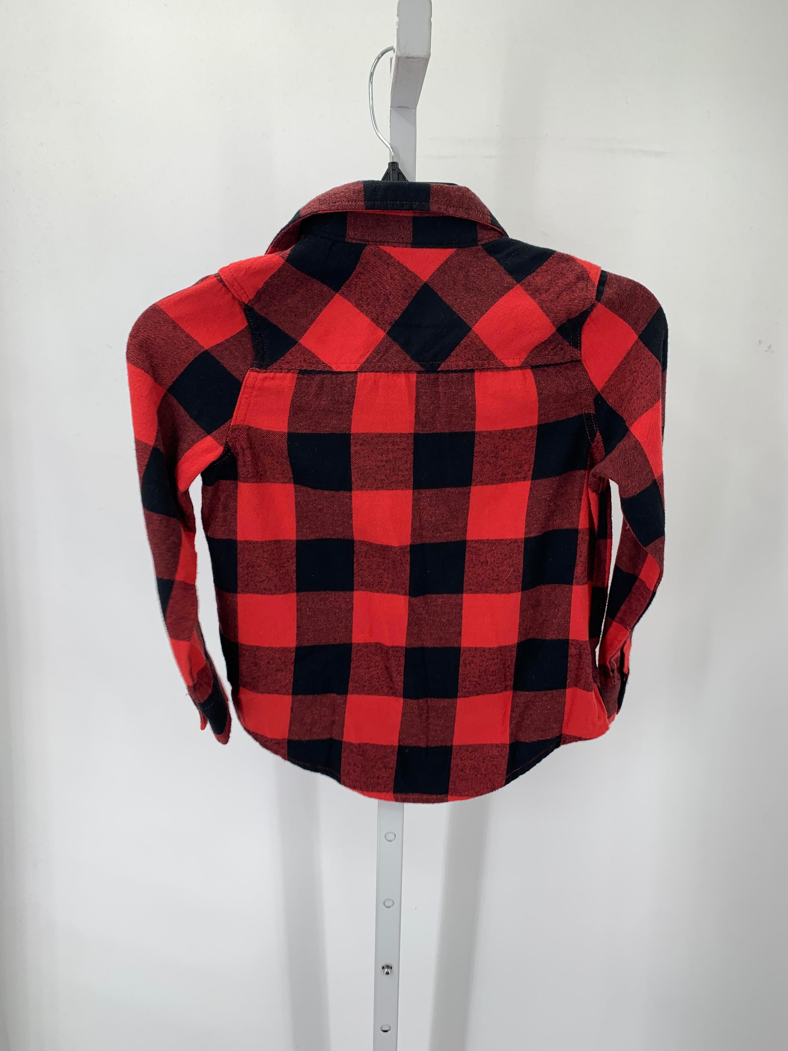 BLACK PLAID BTN DOWN