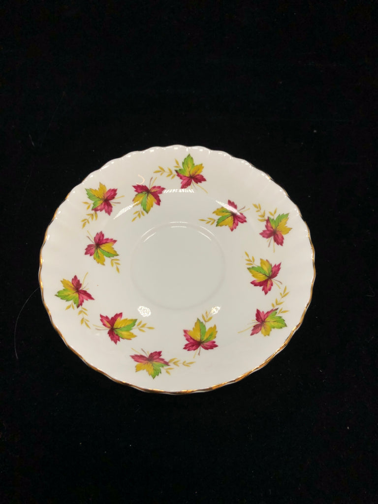 CANADA LEAF TEA CUP & SAUCER - ROYAL ALBERT.