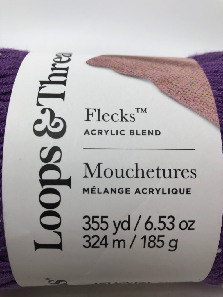 LOOPS AND THREAD PURPLE YARN.