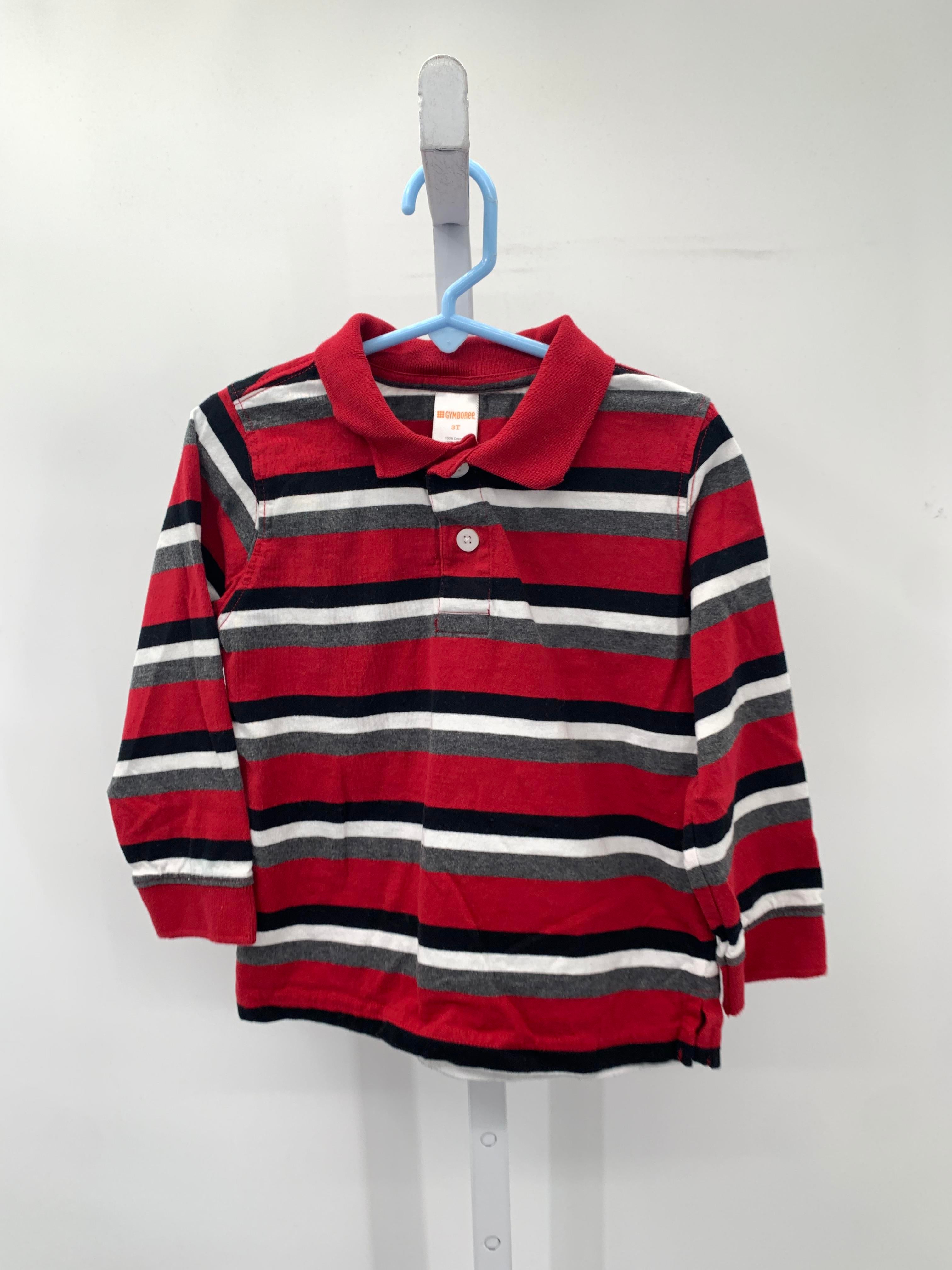 BLK/WHT GREY STRIPES POLO
