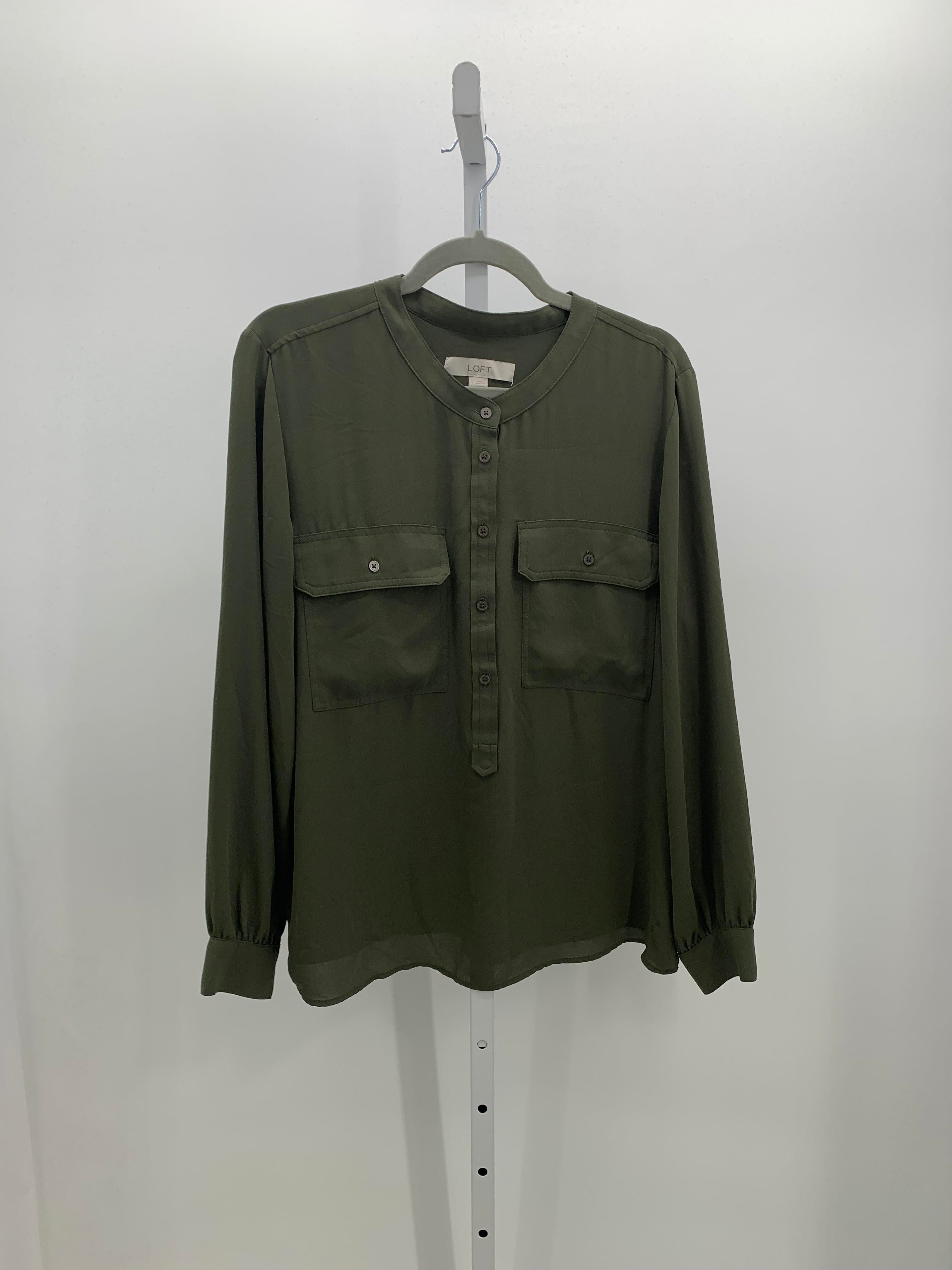 Loft Size Large Misses Long Sleeve Shirt
