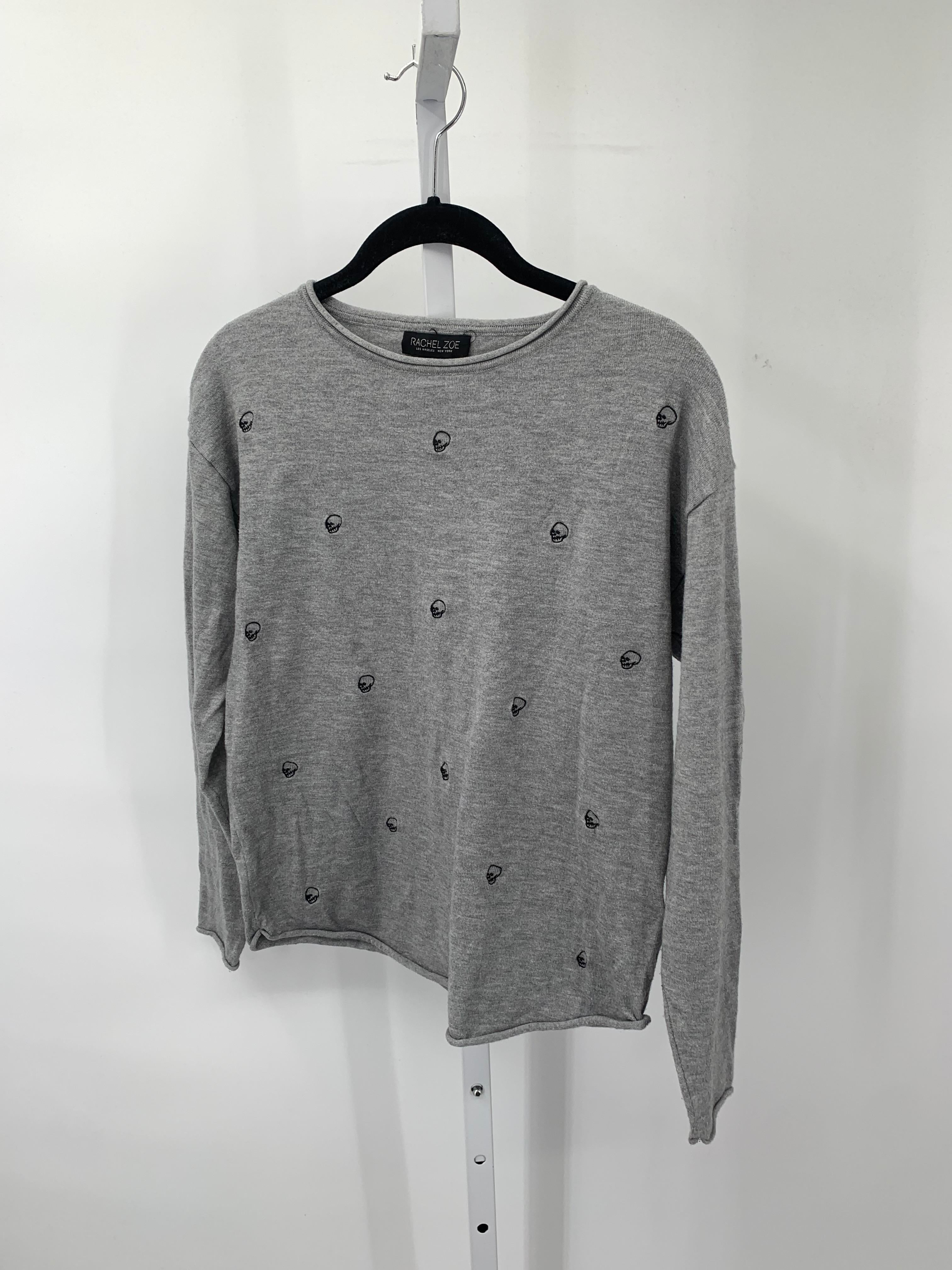 LONG SLV SHIRT EMBROIDERED SKULLS