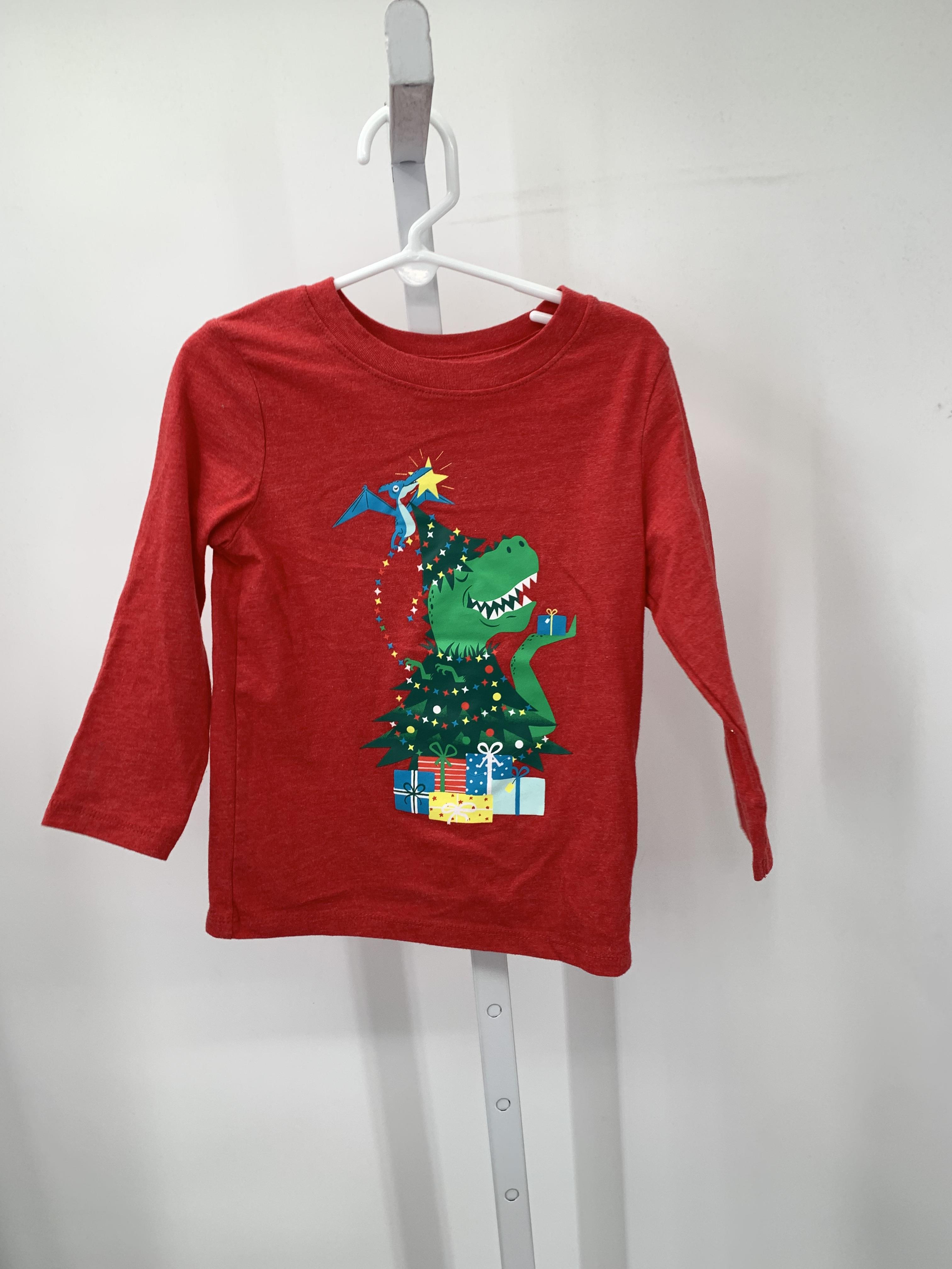 LONG SLV SHIRT DINO XMAS TREE