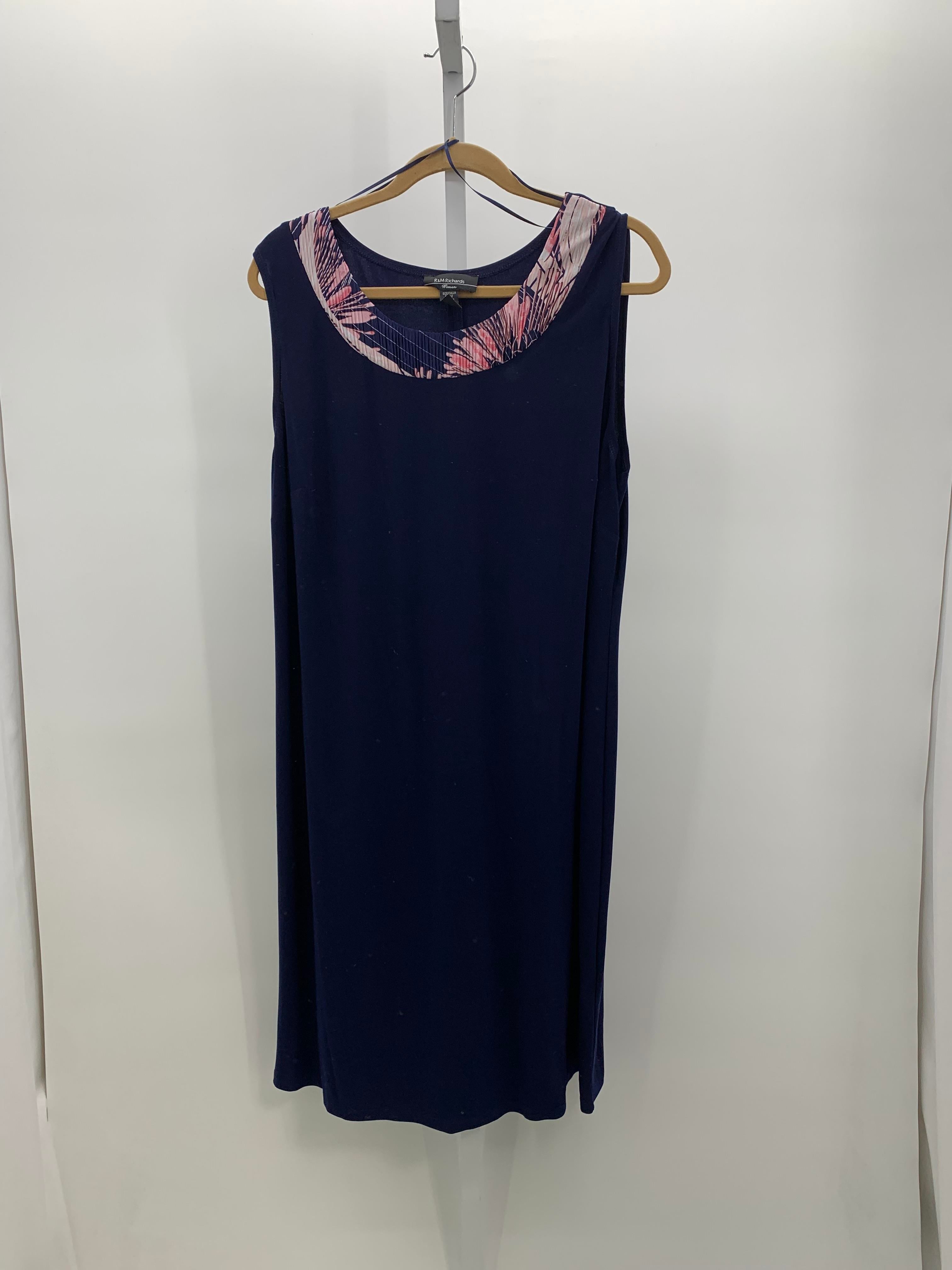 R&M Richards Size 18 W Womens Sleeveless Dress