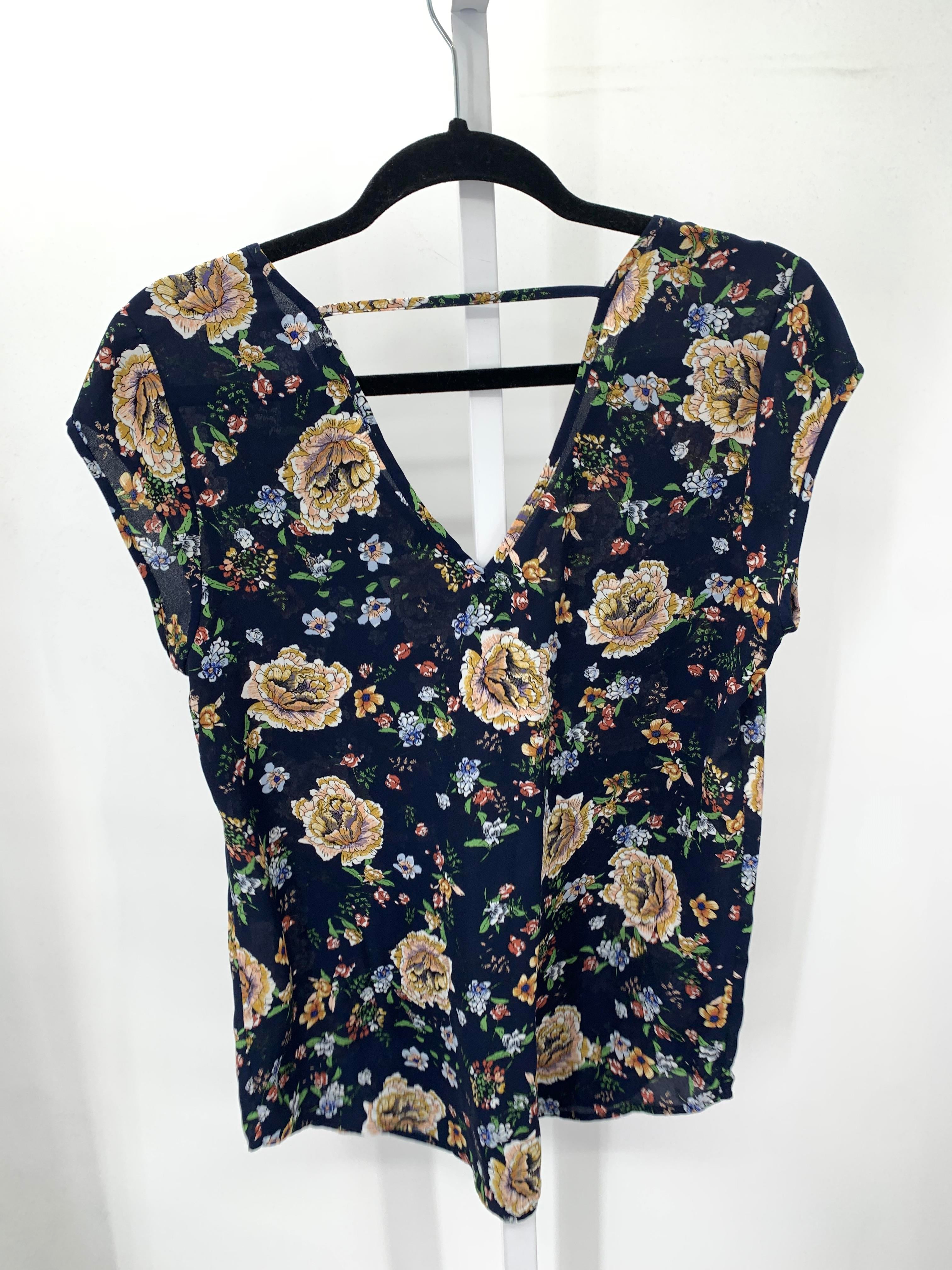 halogen Size Medium Misses Short Sleeve Shirt