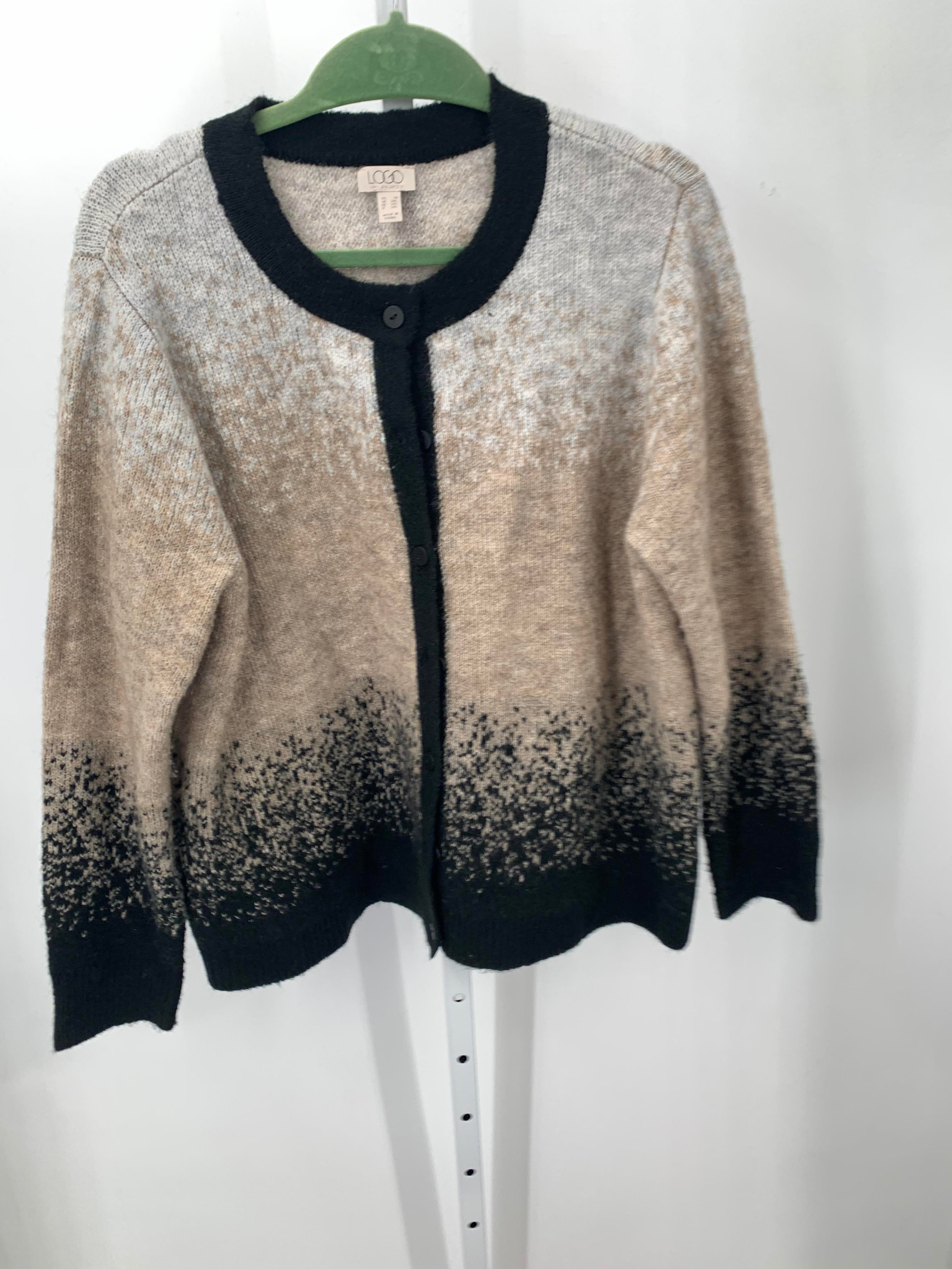 LOGO Size 1X Womens Long Slv Sweater