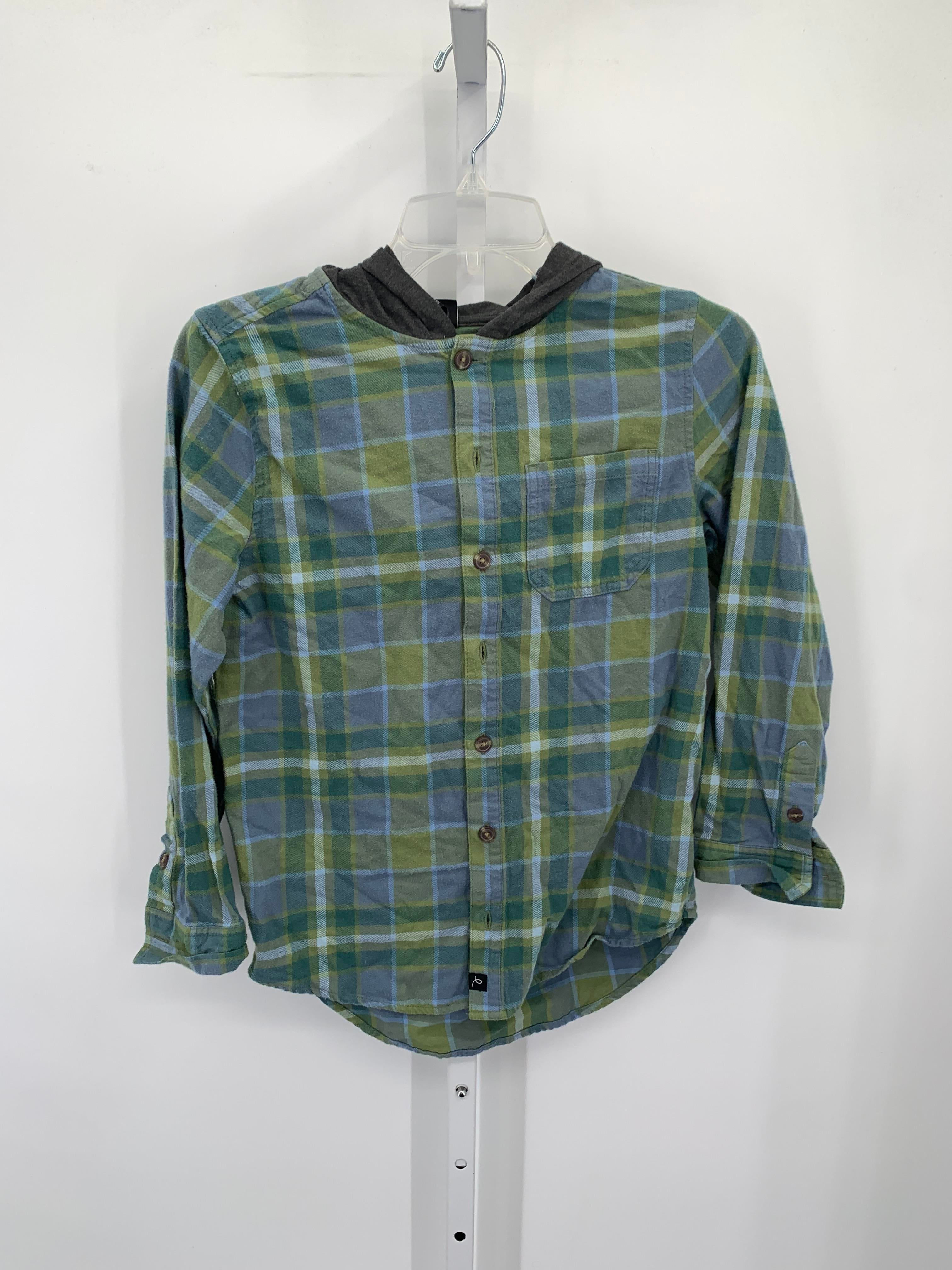 GREEN PLAID HOODED