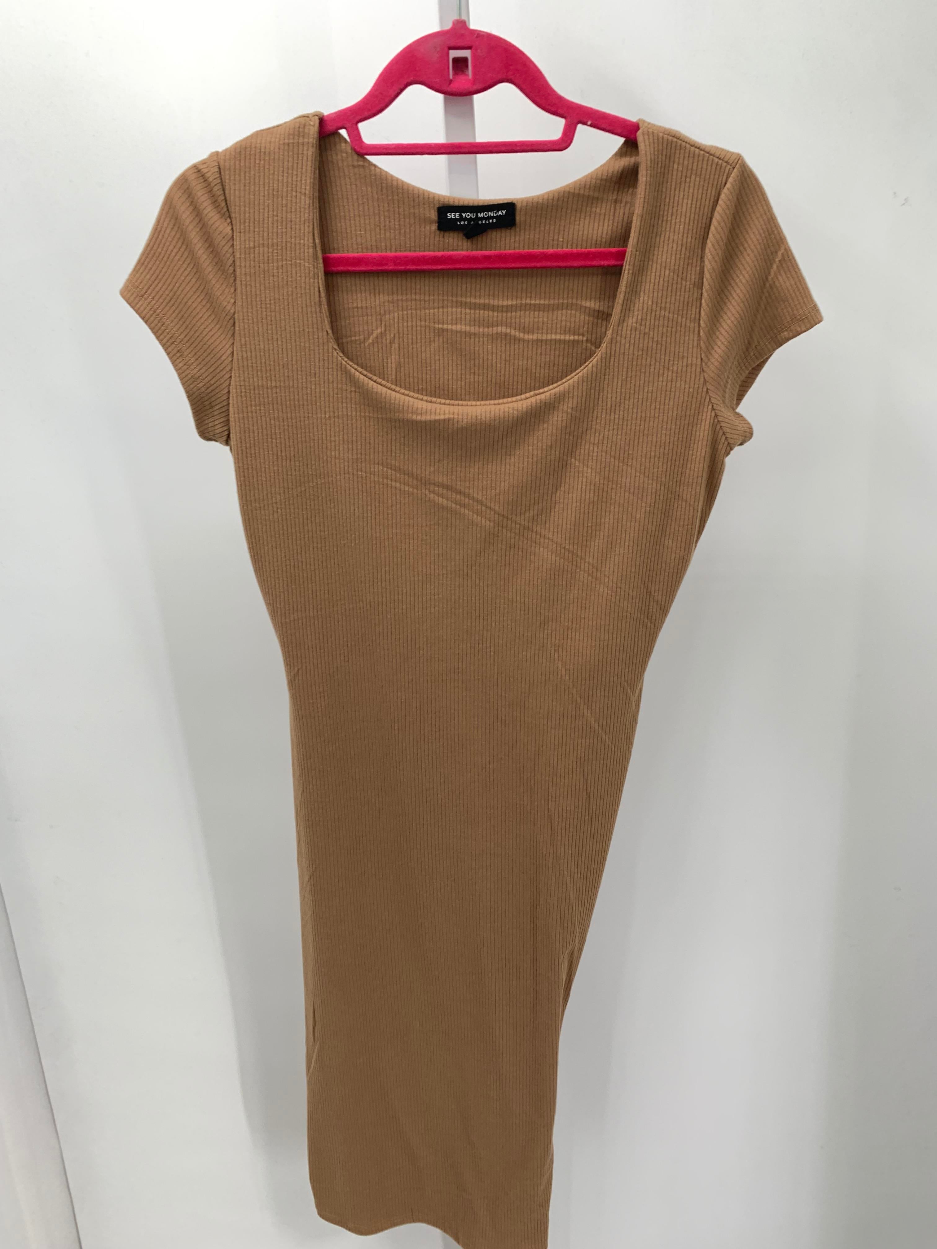 See You Monday Size Extra Large Juniors Short Sleeve Dress