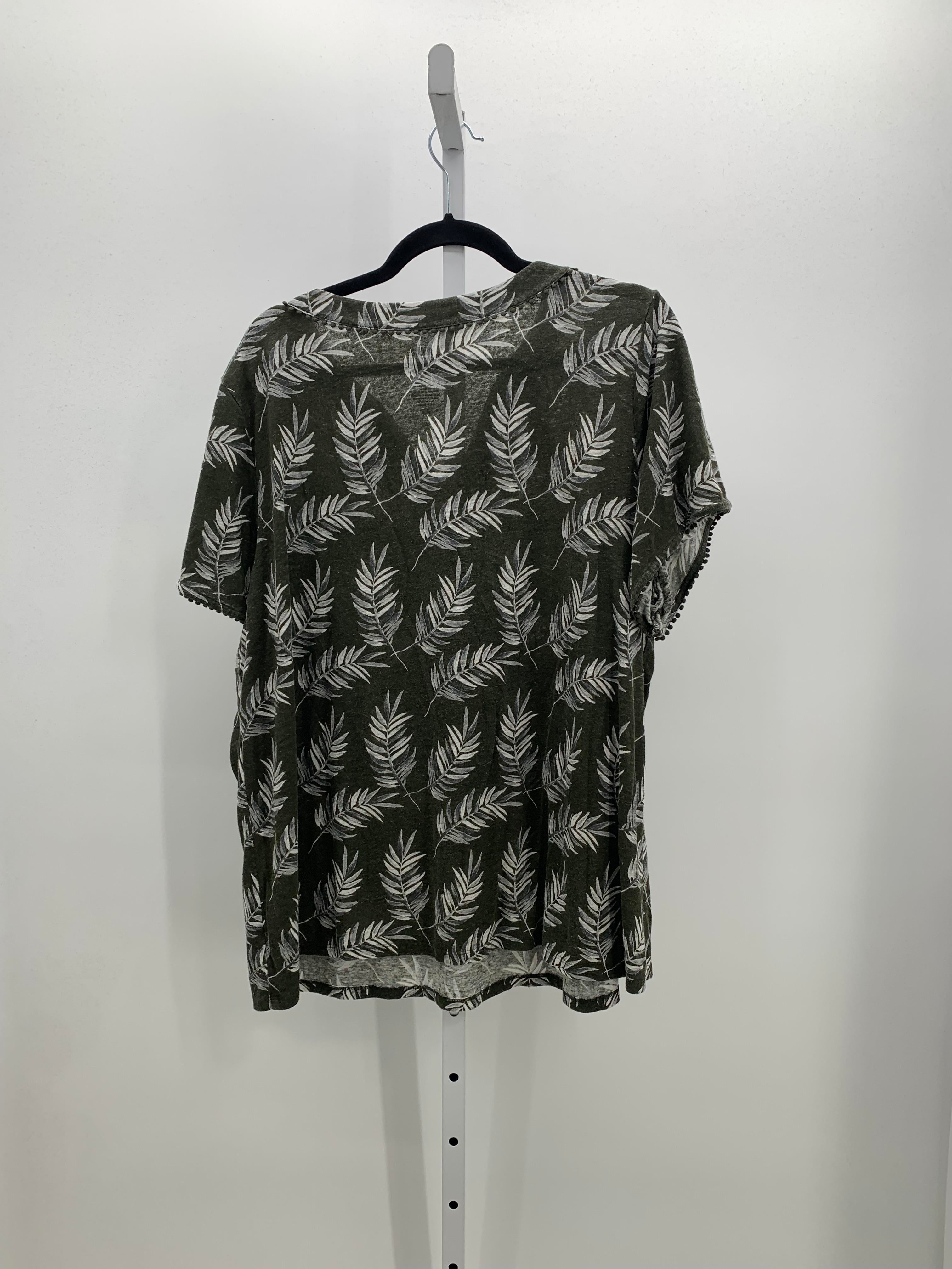 Croft & Barrow Size 2X Womens Short Sleeve Shirt