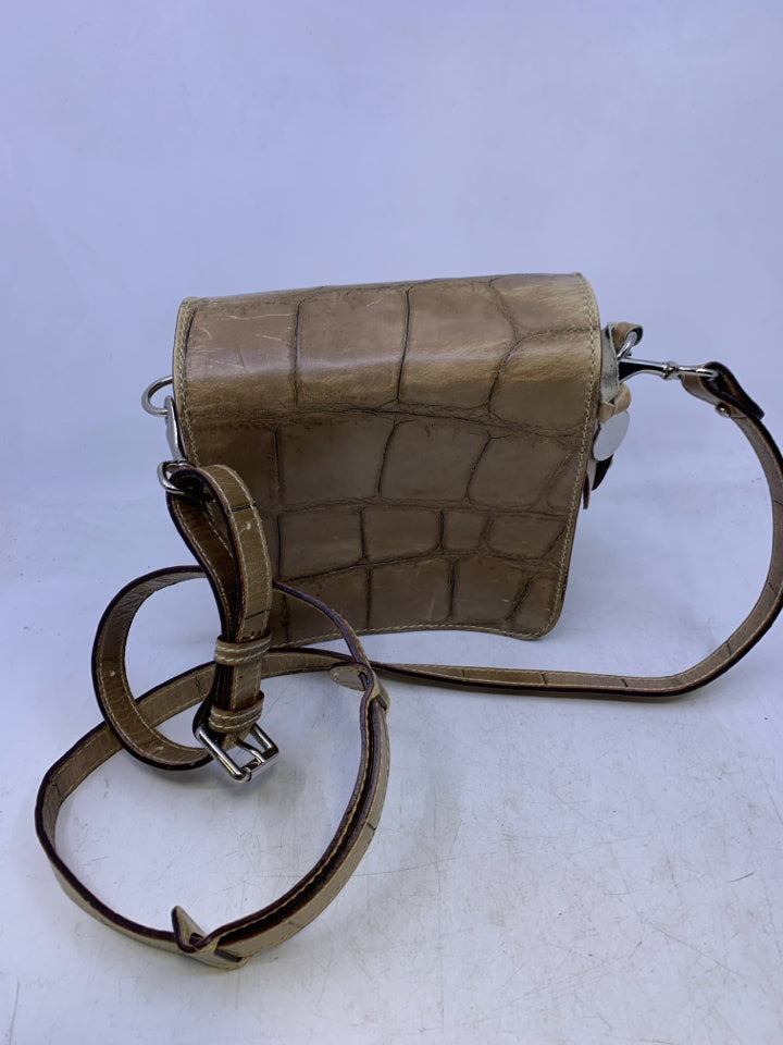 Dooney & Bourke Croco Camera Tassel Bag *Minor Wear
