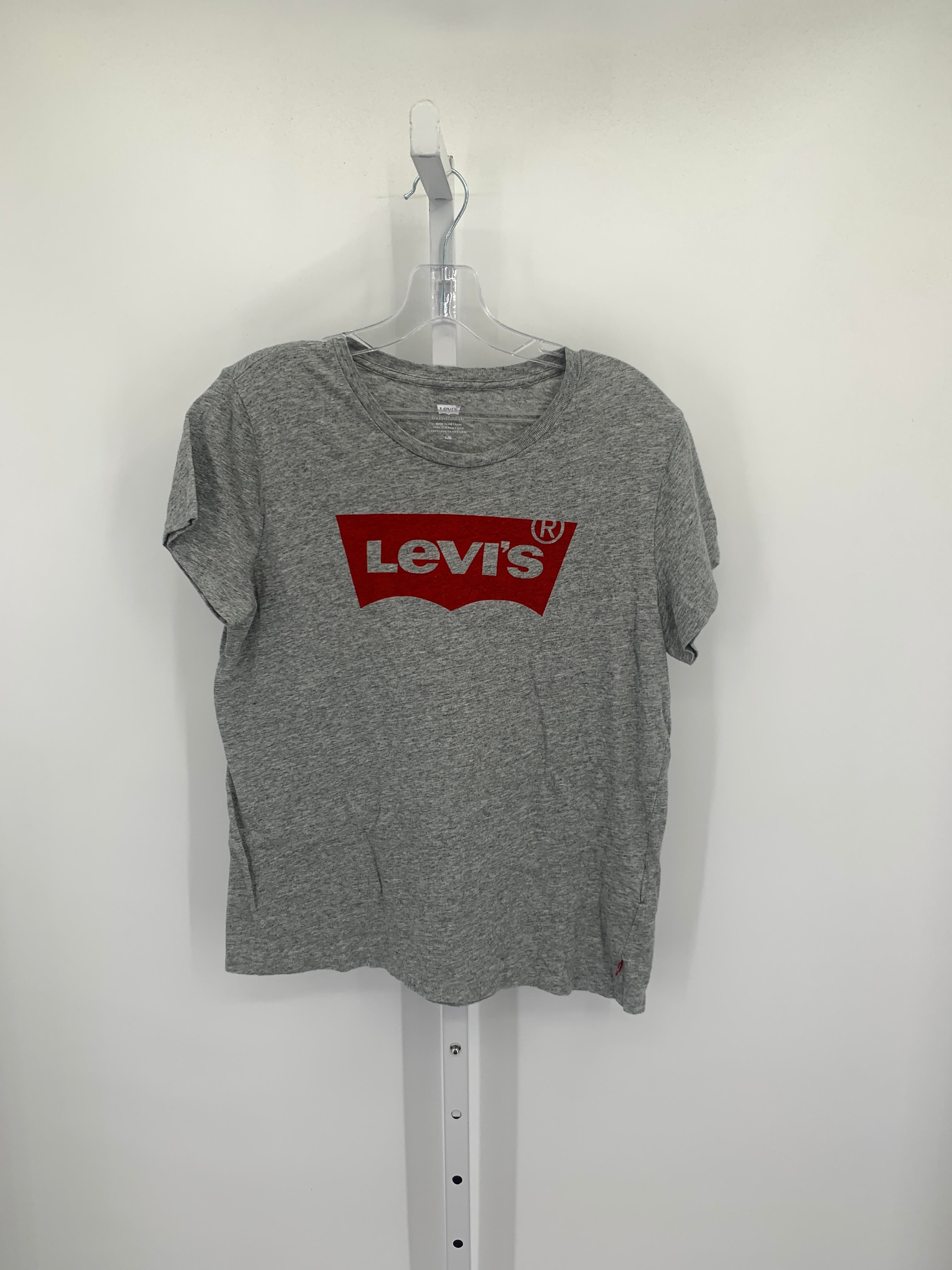 Levis Size Large Misses Short Sleeve Shirt