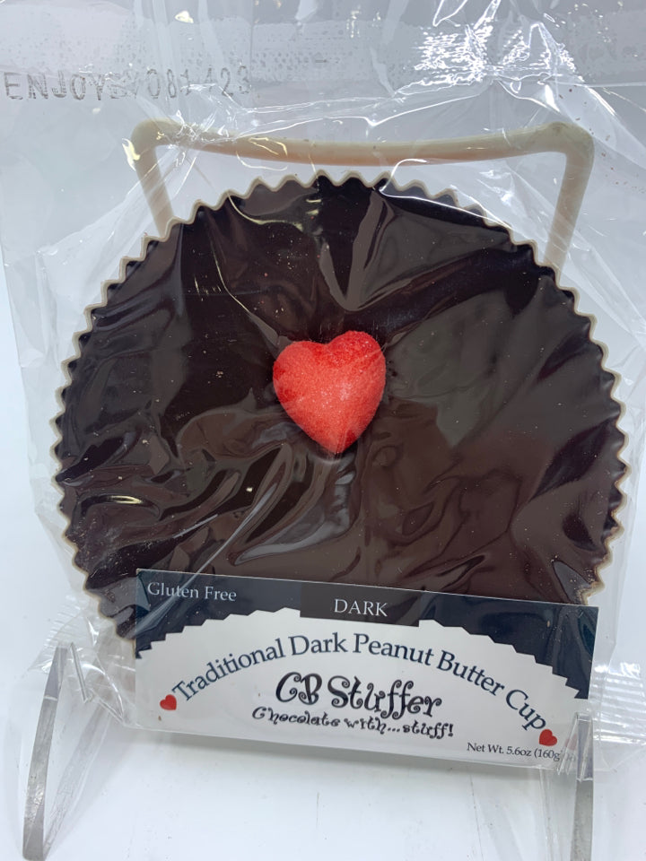 CB Stuffer Dark Chocolate Peanut Butter Cup with Heart