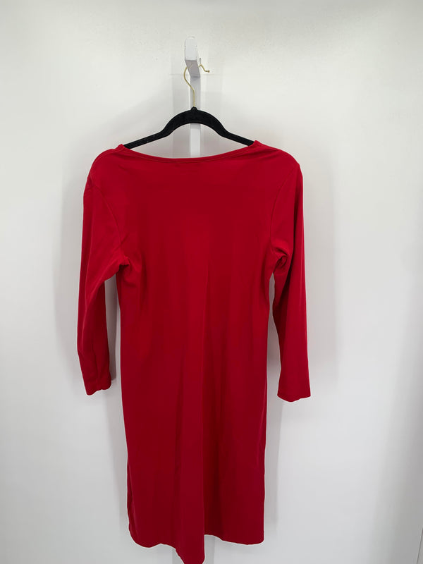 Lands End Size Small Misses Long Sleeve Dress