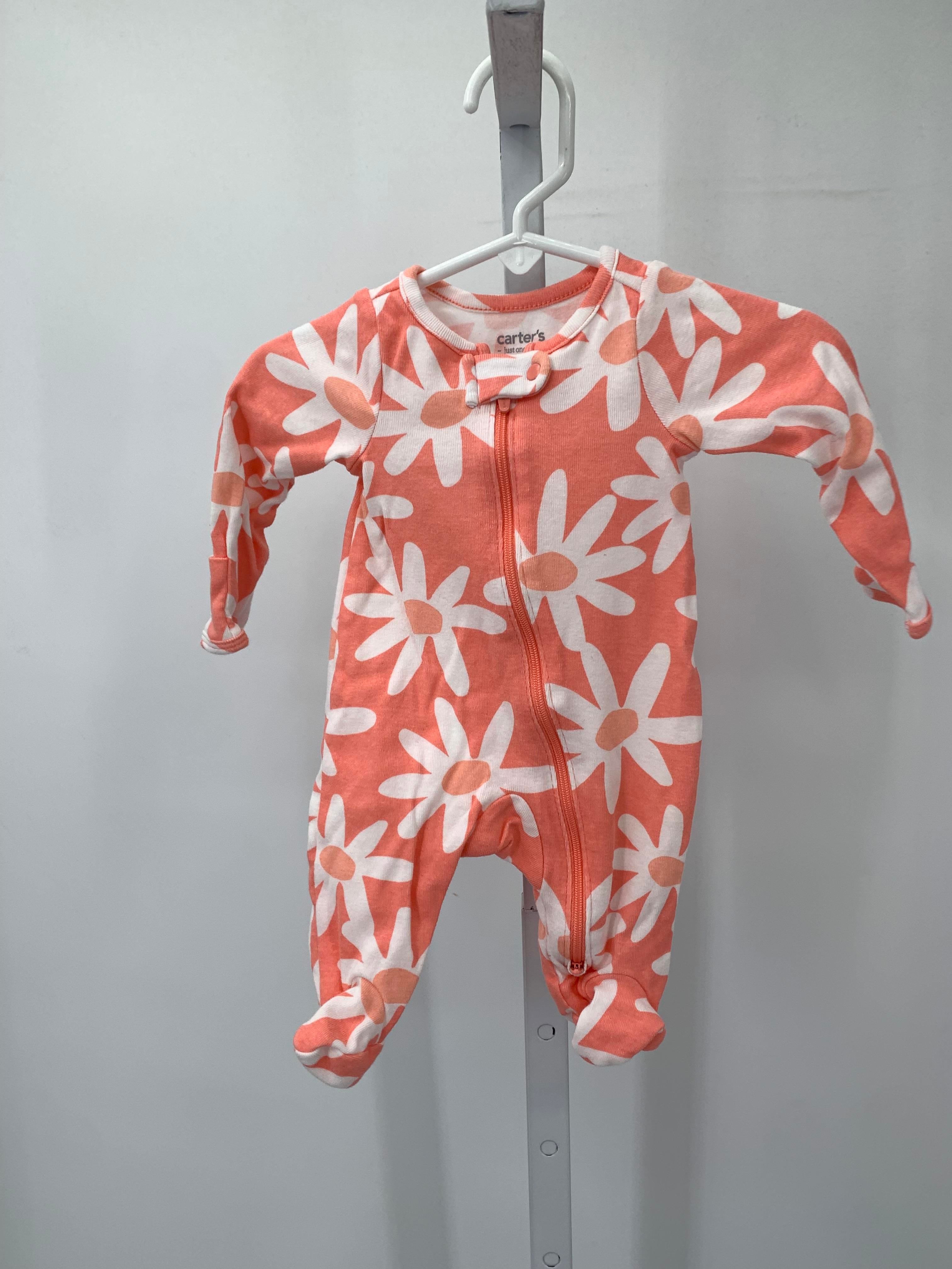 Carters Size Newborn Girls Long Slv. Romper