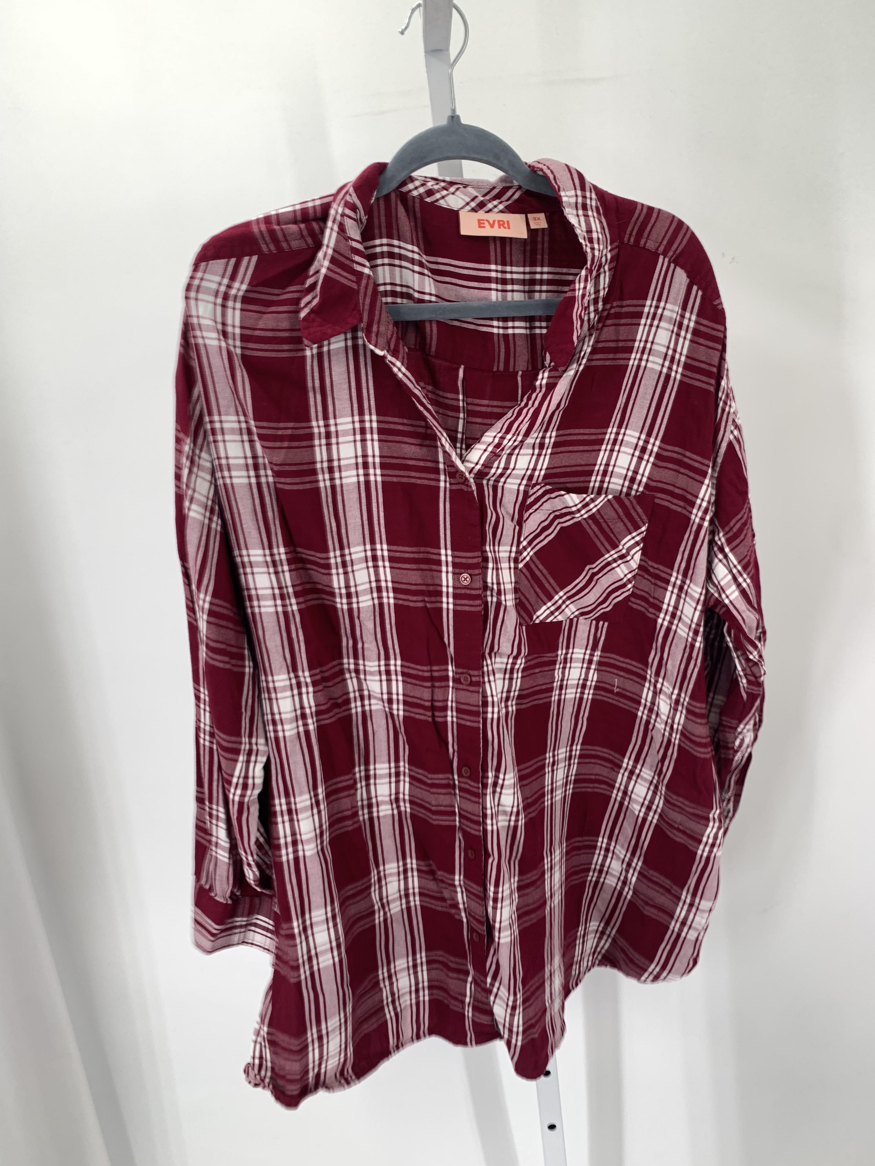 Size 3X Womens Long Sleeve Shirt