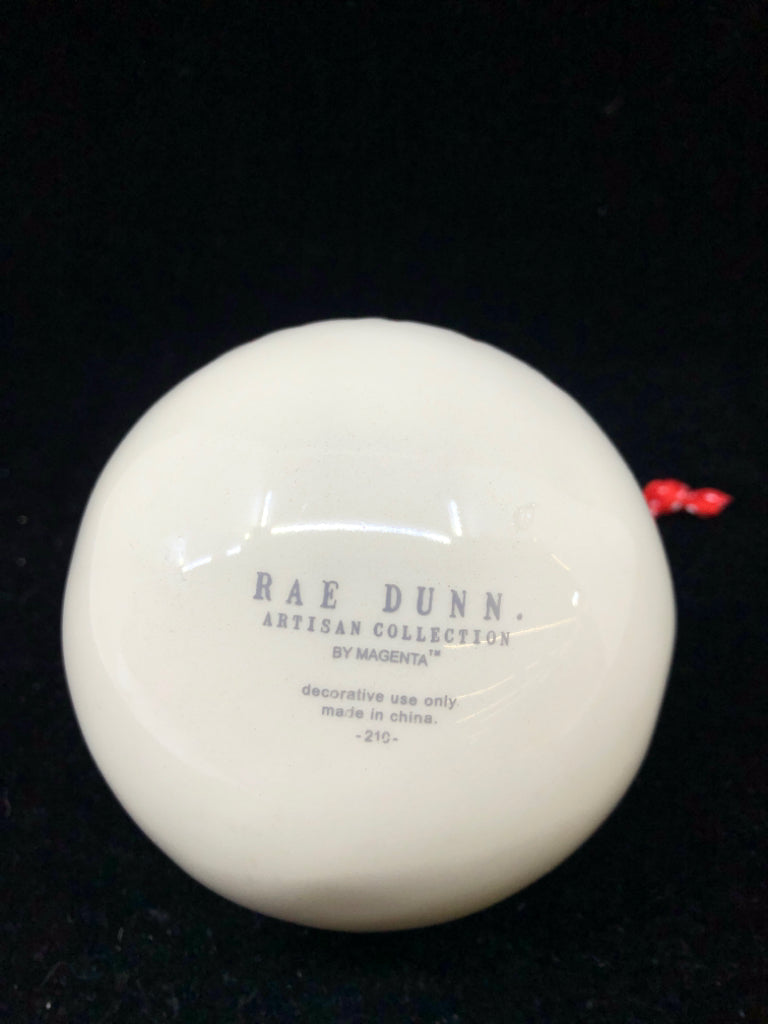 RAE DUNN "HOLLY" ORNAMENT.