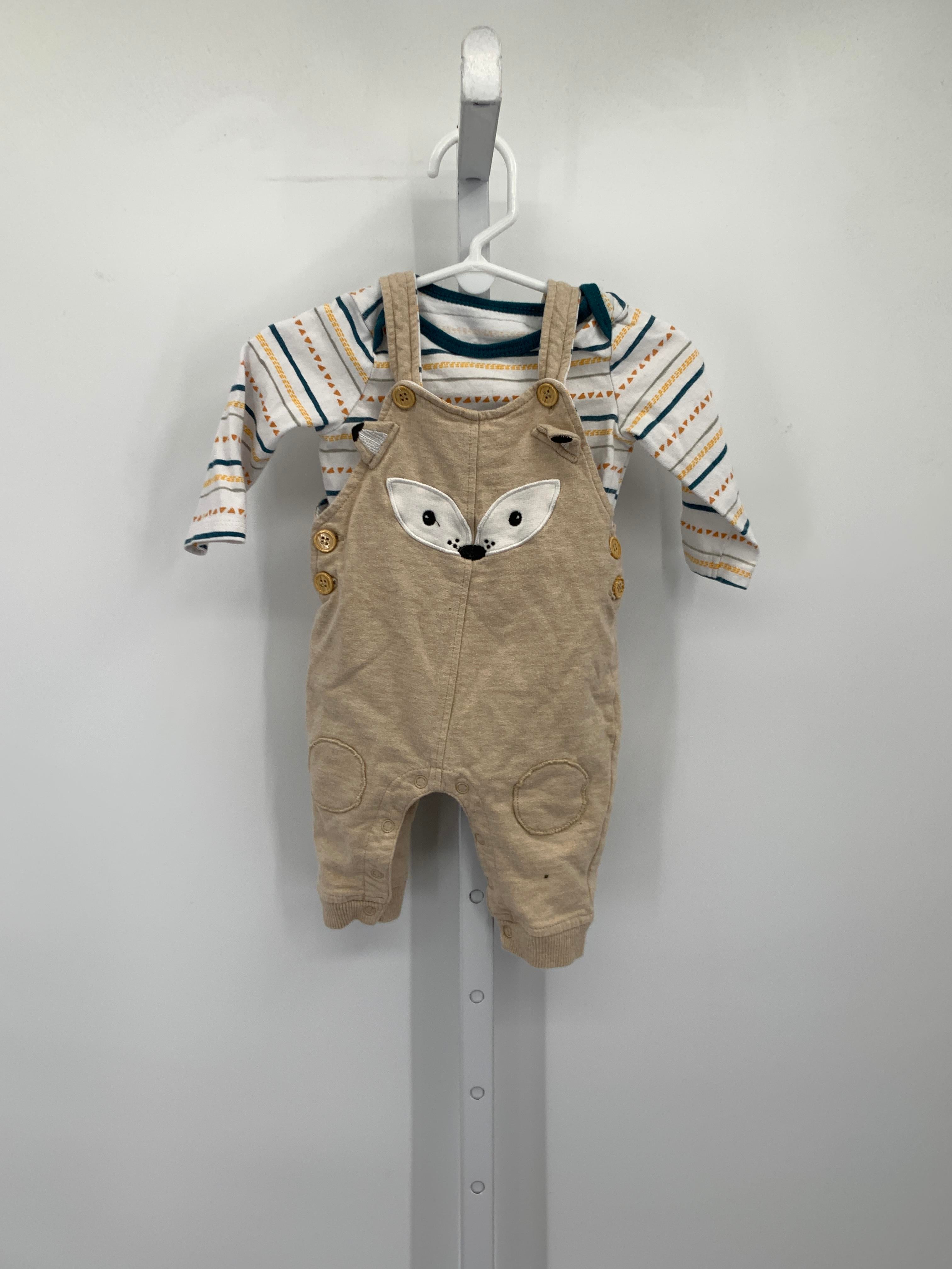 PATTERN STRIPE SHIRT FOX KNIT OVERALLS