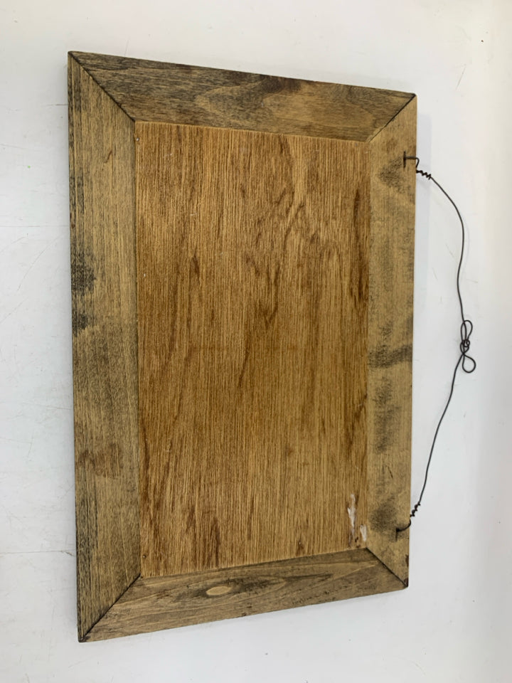 WOOD APPLE STILL LIFE WALL HANGING.