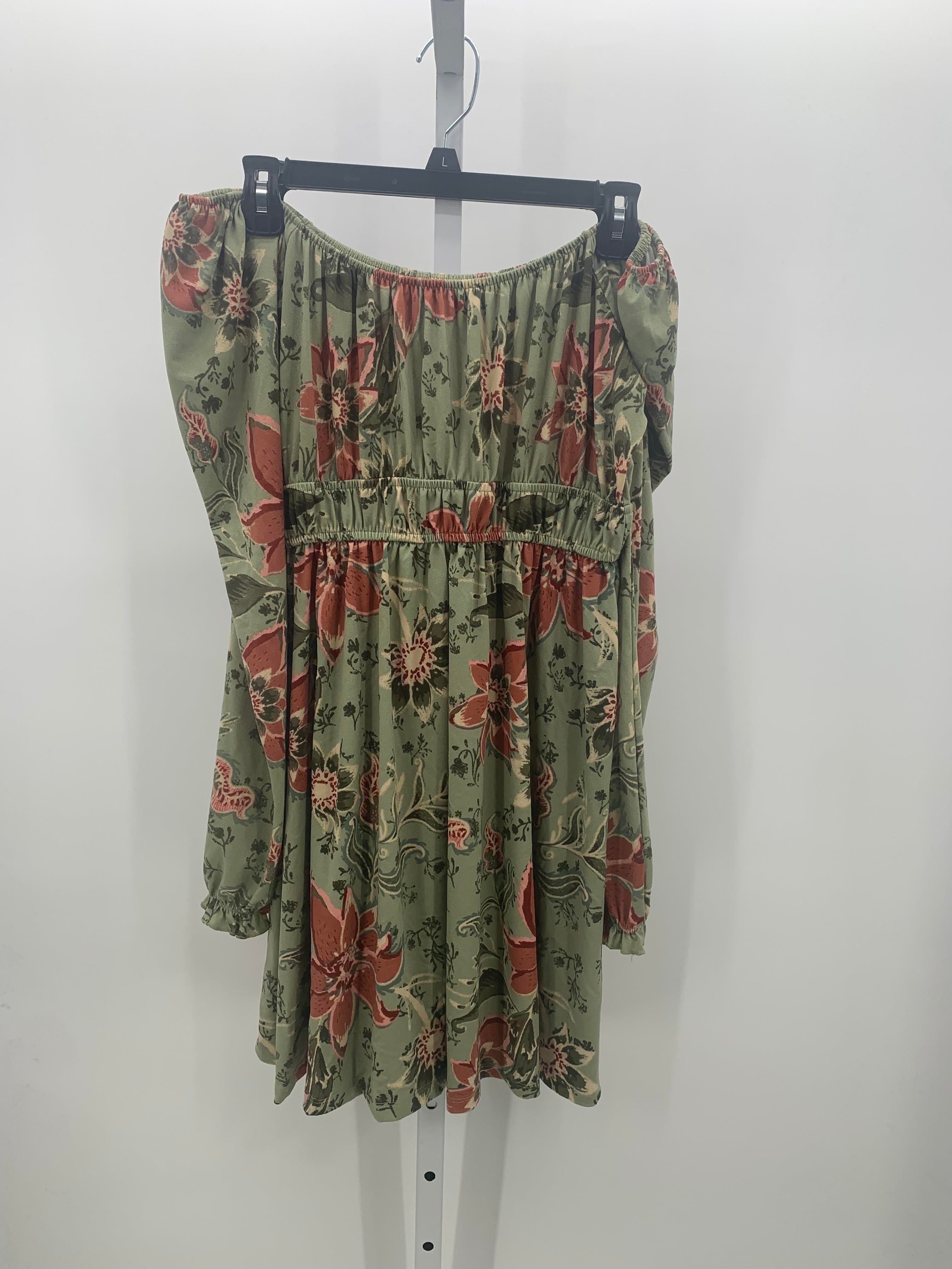 SO Size Large Juniors Long Sleeve Dress