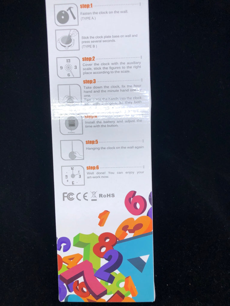 NIB DIY CLOCK.