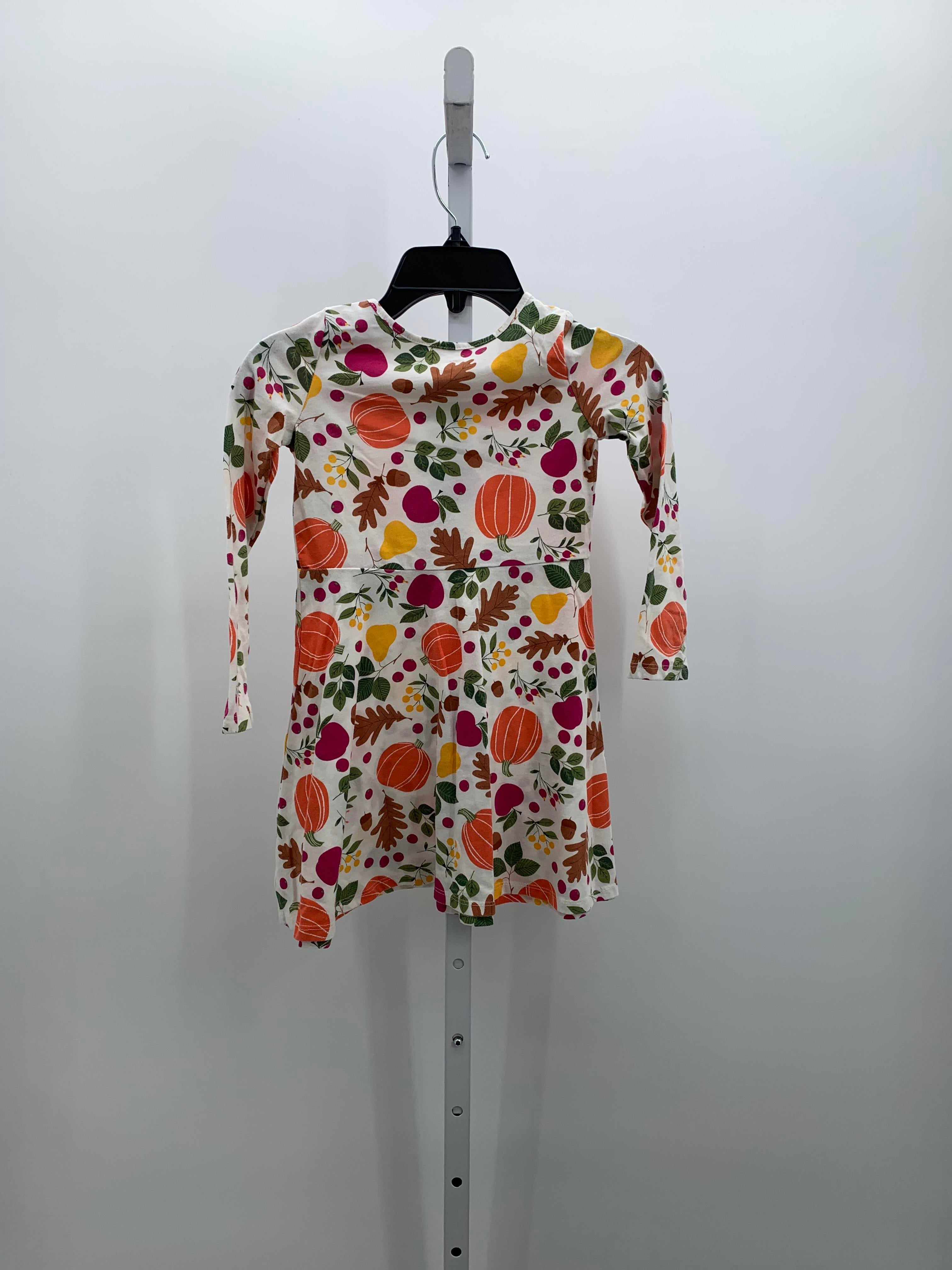 LONG SLV DRESS PUMPKINS LEAVES
