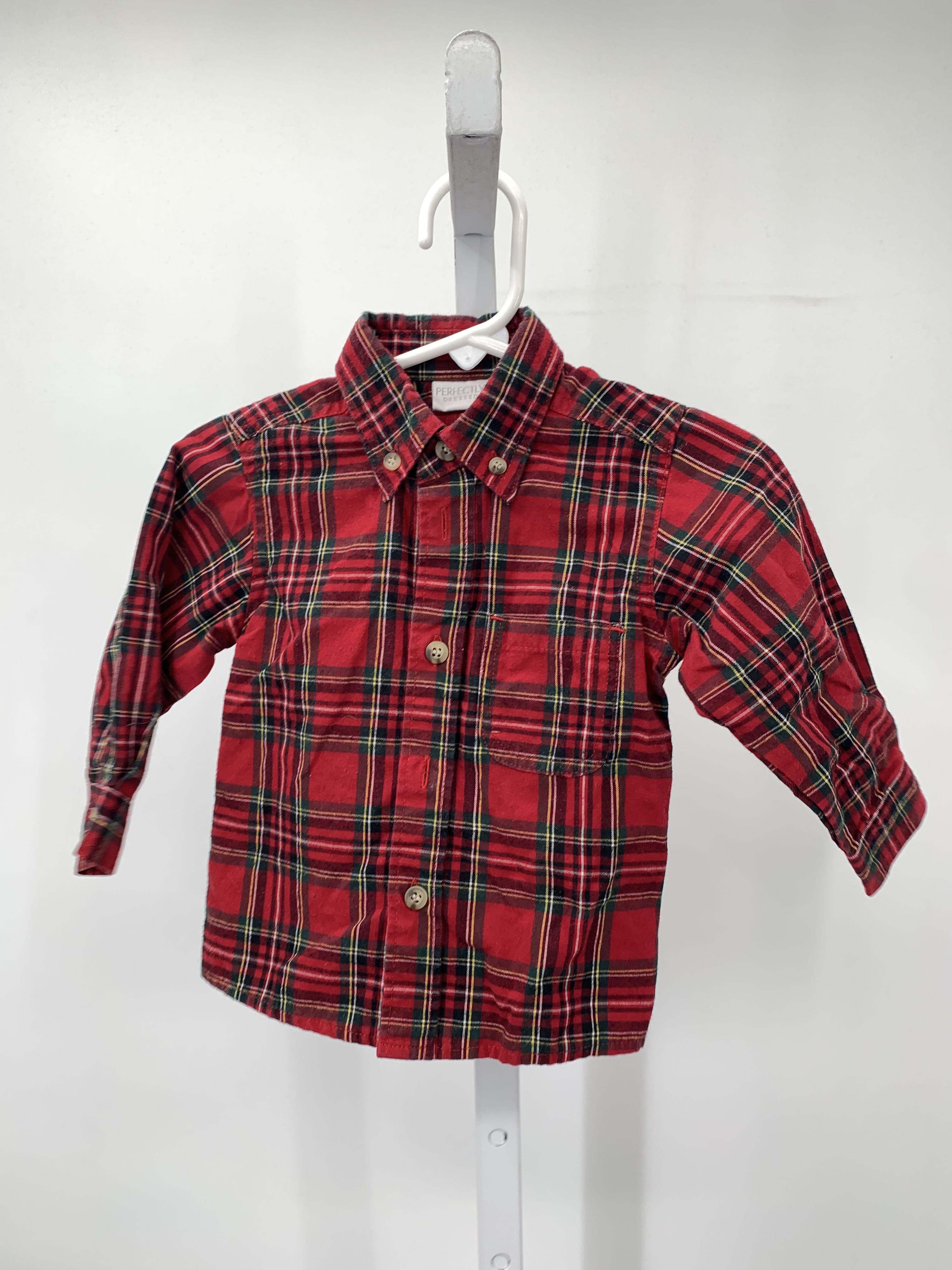PLAID BTN DOWN