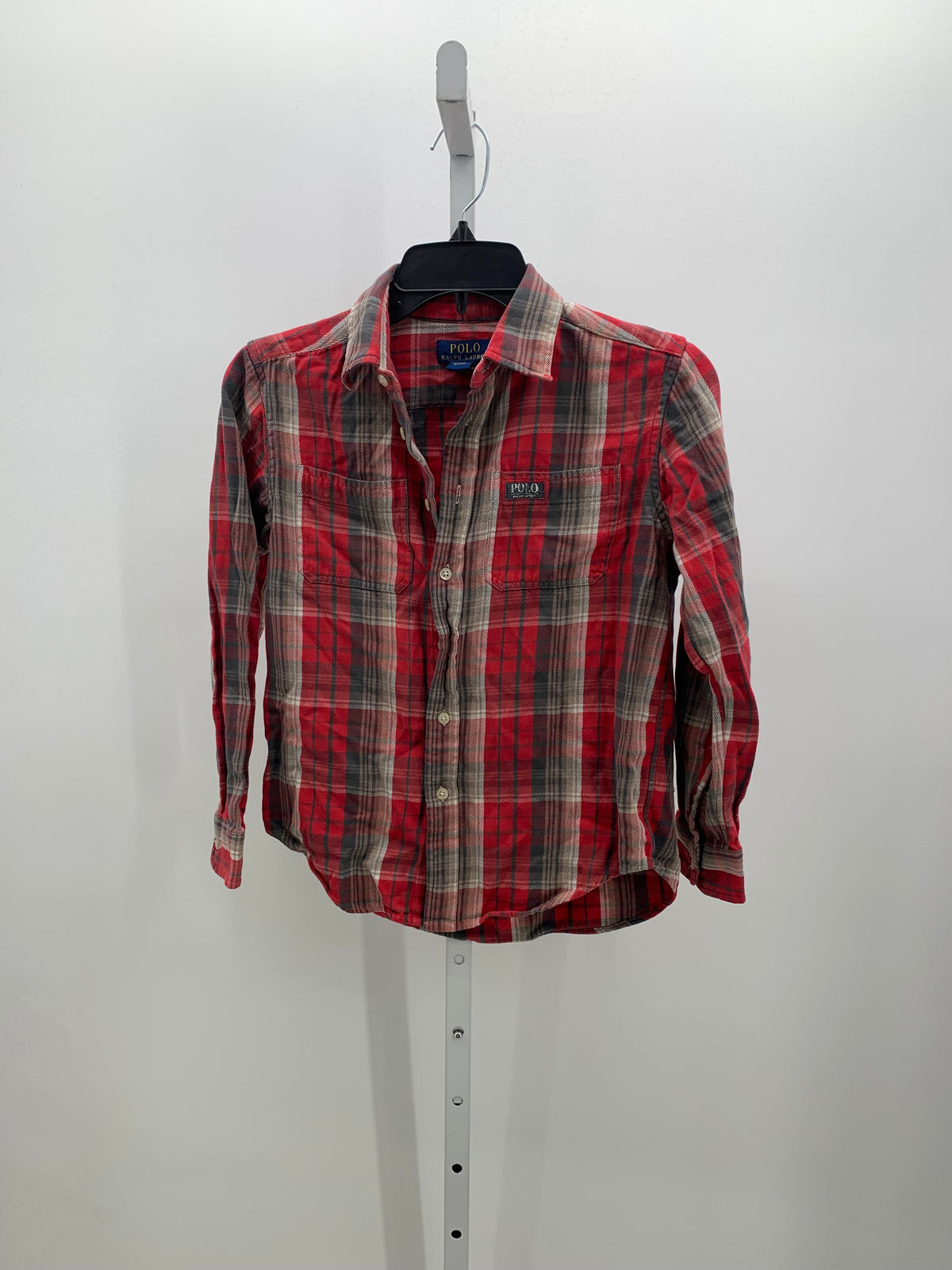 PLAID BTN DOWN